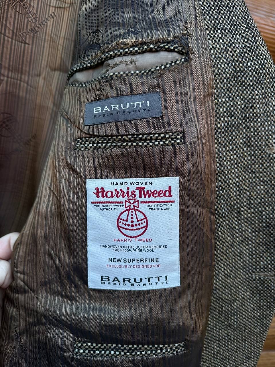 Harris Tweed Mens Wool Blazer Jacket Harris Tweed Size 46R - 8 Thumbnail