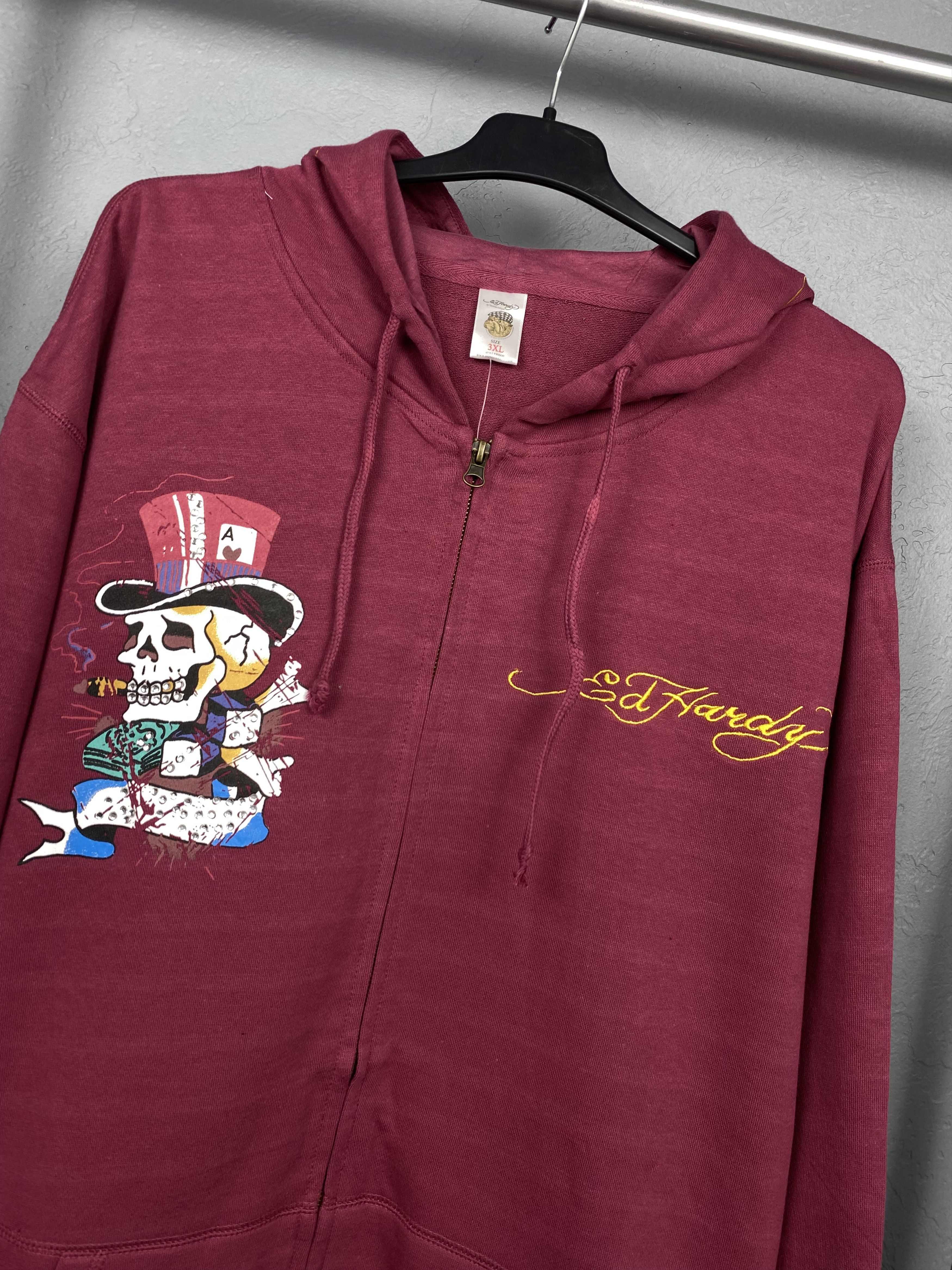 Christian Audigier Ed Hardy by Christian Audigier Hoodie Y2K Size US XXL / EU 58 / 5 - 2 Thumbnail