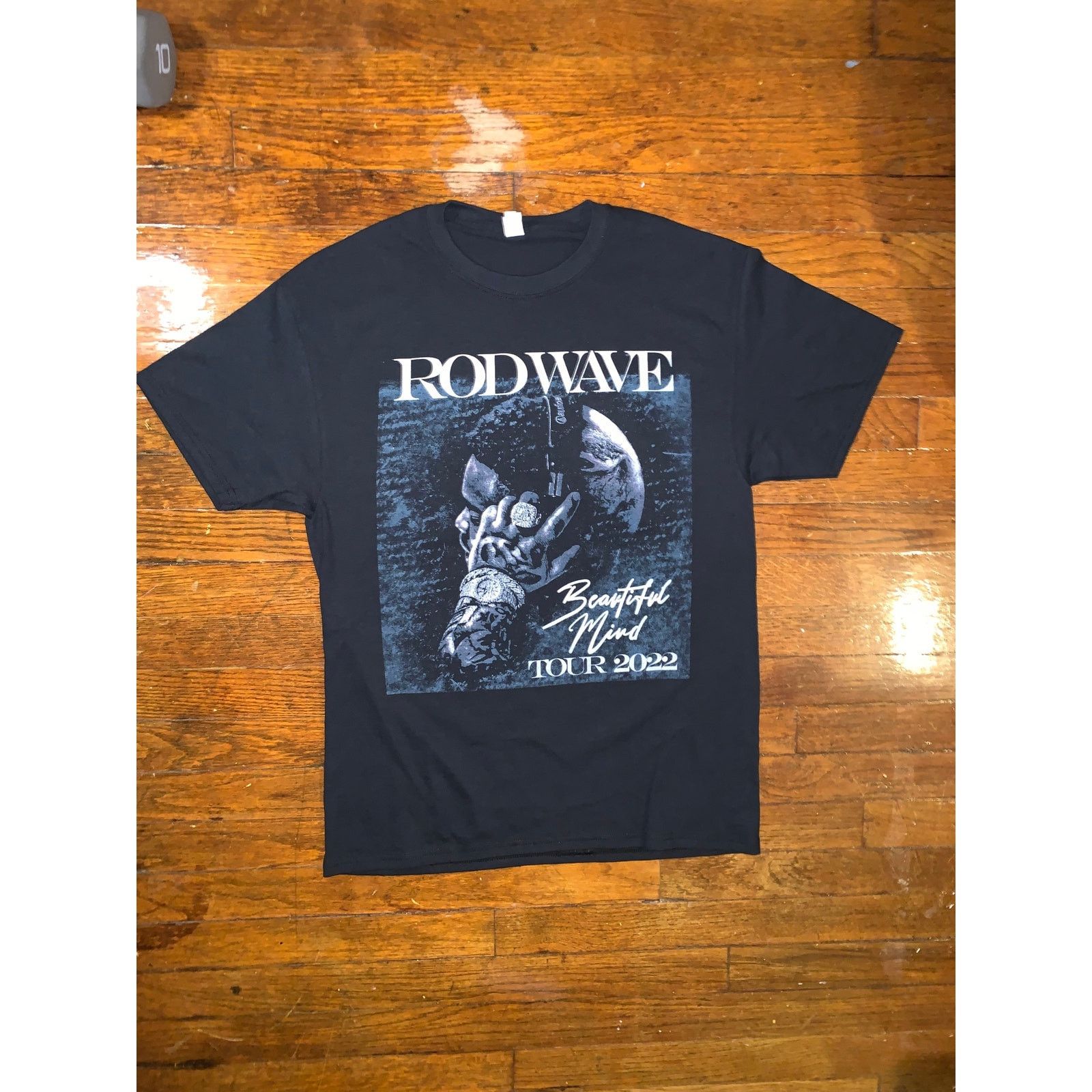 Jerzees Rod Wave Beautiful Mind Tour 2022 T Shirt Black M Jerzees Size US M / EU 48-50 / 2 - 3 Thumbnail