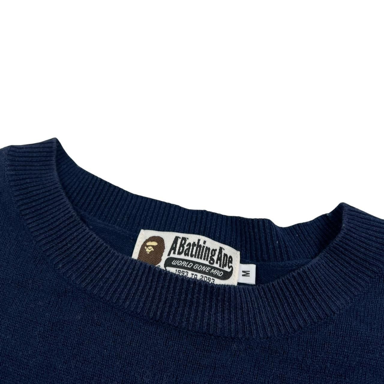 Bape Bape Ape Head Knit Navy & White - Medium Size US M / EU 48-50 / 2 - 3 Thumbnail