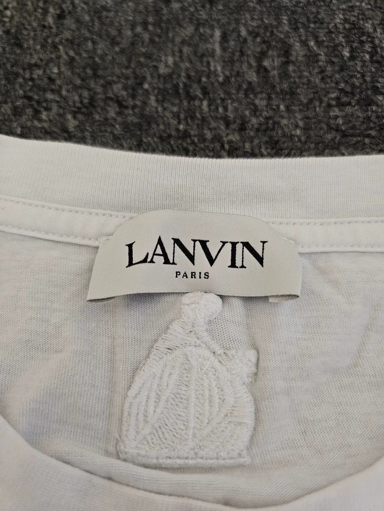 Lanvin Lanvin White embroidered T-shirt 2505-Nextarrow Size US L / EU 52-54 / 3 - 3 Thumbnail