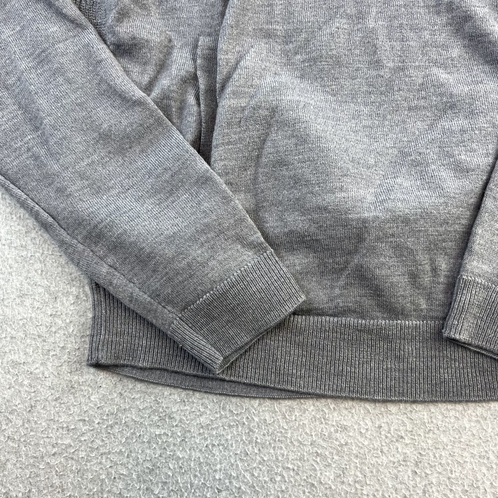 johnnie-O Johnnie-O Sweater Mens Small Gray 1/4 Zip Pullover Quilted Shoulder Golf Casual Size US S / EU 44-46 / 1 - 7 Thumbnail