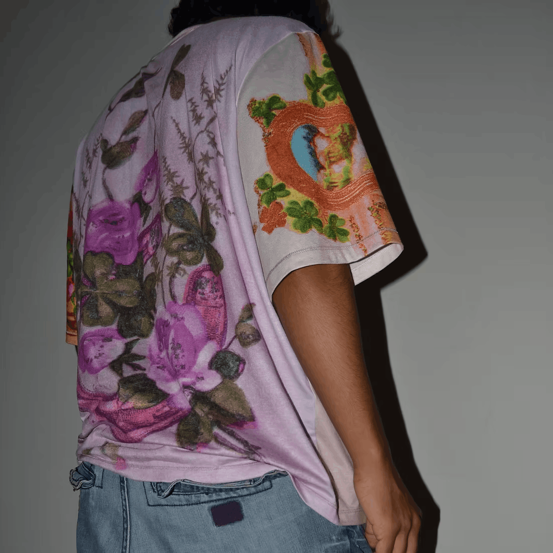 Ss2022 Psychedelic Kittens All Over Floral Graphic T-Shirt, Men's (Size M) — image 2 of 5