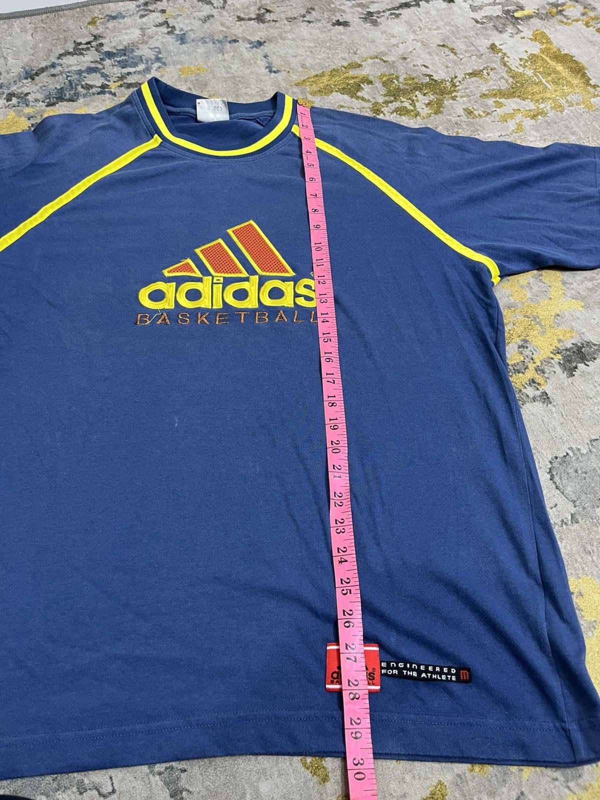 Adidas Vintage 1990 Adidas Basketball tshirt Size US XXL / EU 58 / 5 - 8 Thumbnail