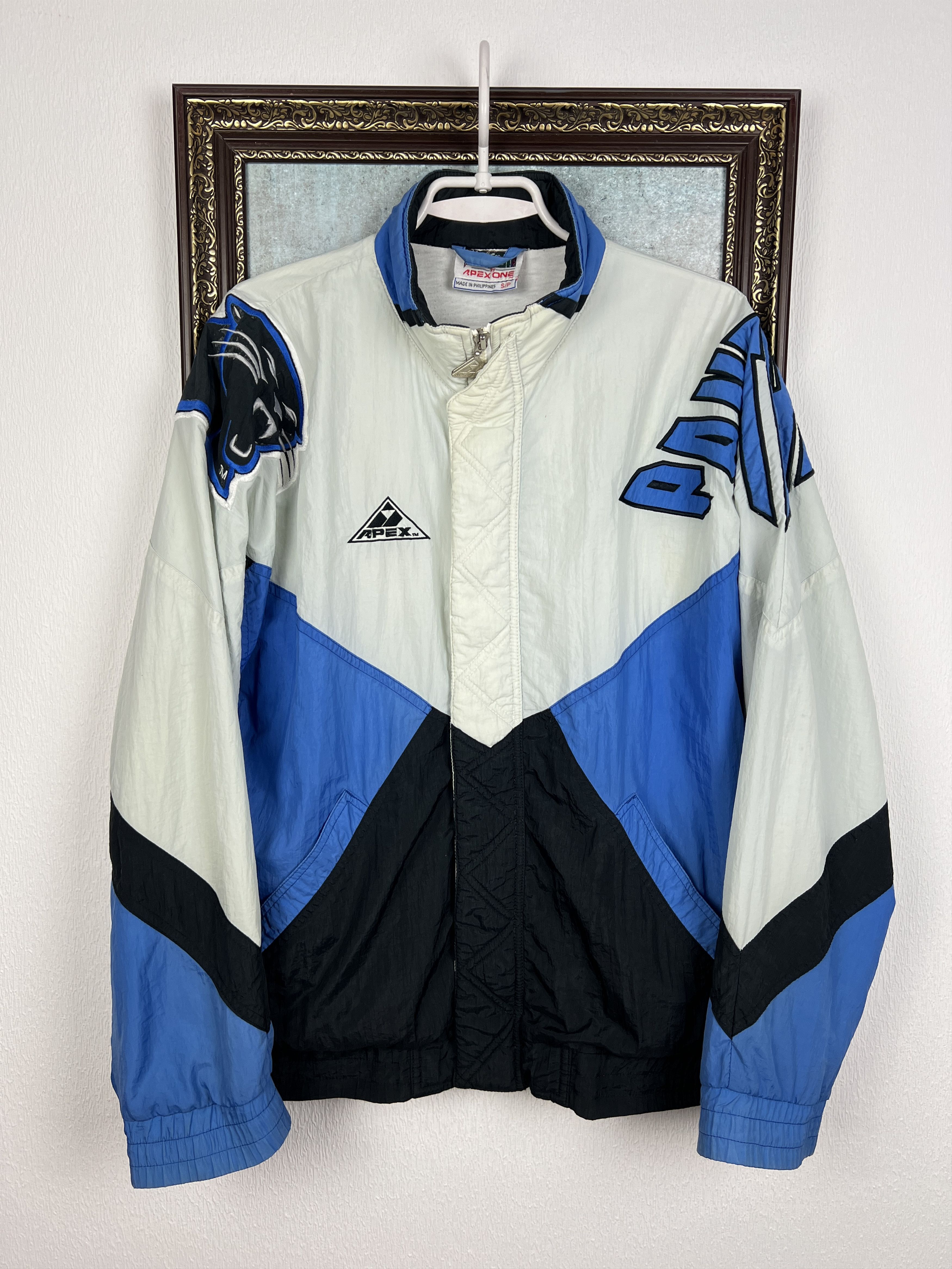 Apex Vintage 90's Carolina Panthers NFL Jacket Windbreaker Rare Size US S / EU 44-46 / 1 - 1 Thumbnail
