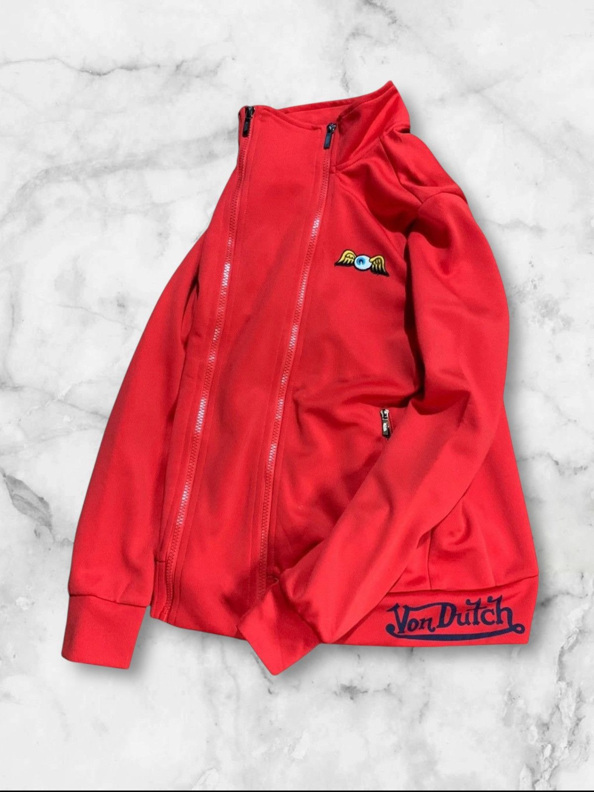 Von Dutch double zipper tracktop