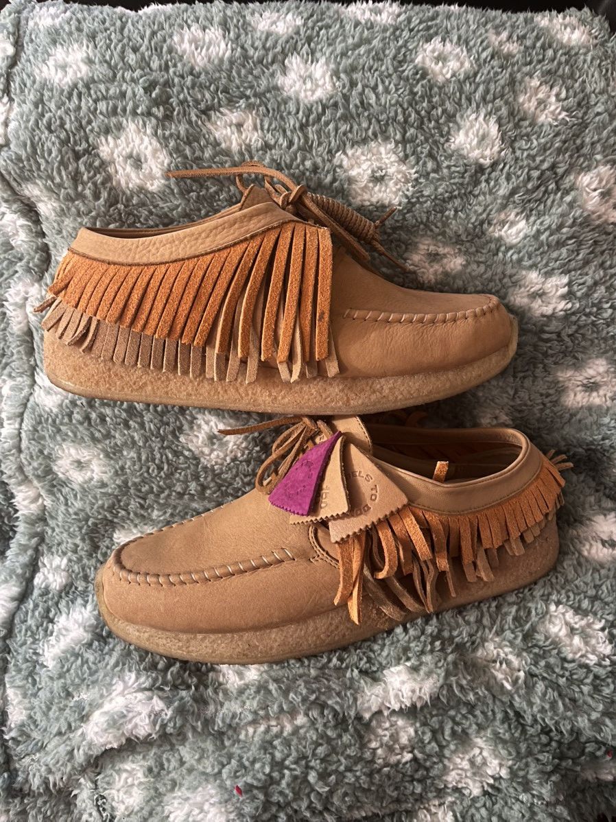 Clarks × Designer × Ronnie Fieg Clarks x Ronnie Fieg Fringle Moccasin Moc Indian mule clog Size US 11 / EU 44 - 1 Thumbnail