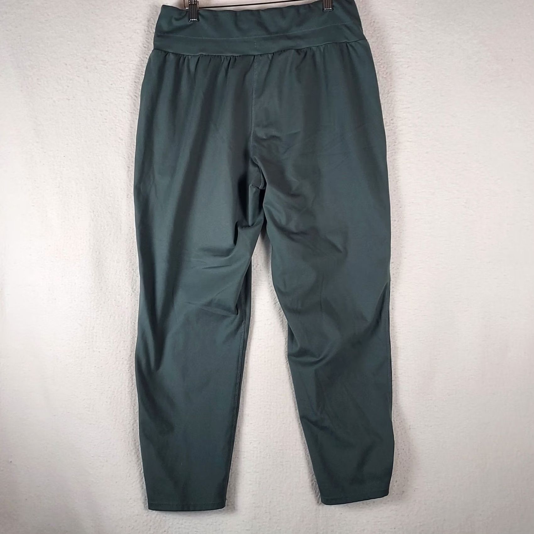 Vintage Maurices Women’s Activewear Joggers L Regular Blue Green Polyester Stretch Jogger Pants Womens Size 36" / US 14 / IT 50 - 2 Thumbnail