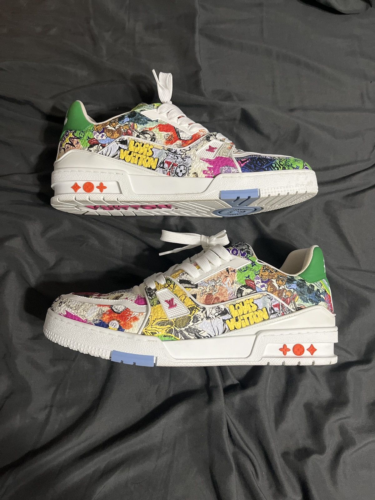 Louis Vuitton Louis Vuitton White Comic Trainers | Grailed Louis Vuitton Louis Vuitton White Comic Trainers | Grailed