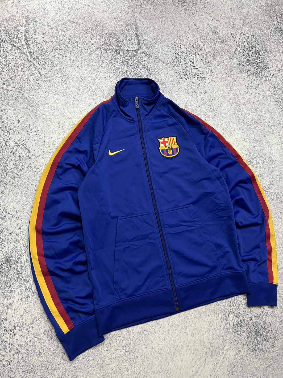Nike Nike F.C. Barcelona Football Track Top Soccer Jacket Rare Size US S / EU 44-46 / 1 - 4 Thumbnail