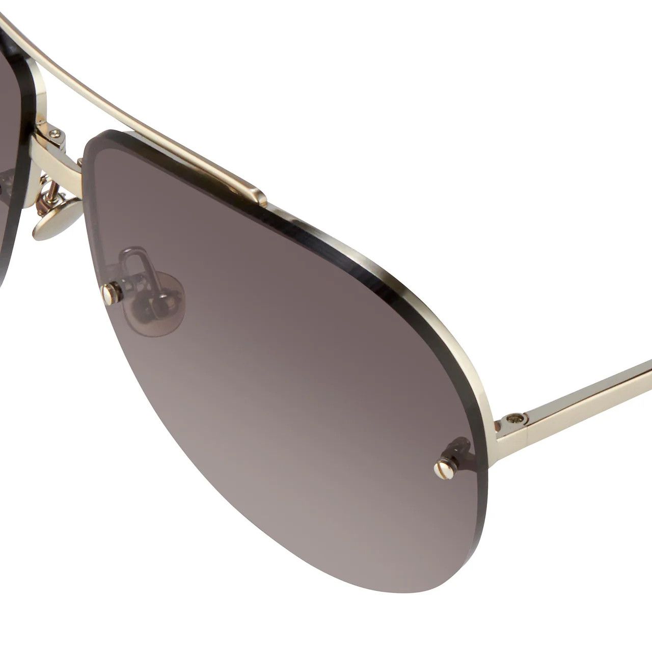 Ann Demeulemeester Ann Demeulemeester Sunglasses White Gold and Gray Size ONE SIZE - 8 Thumbnail