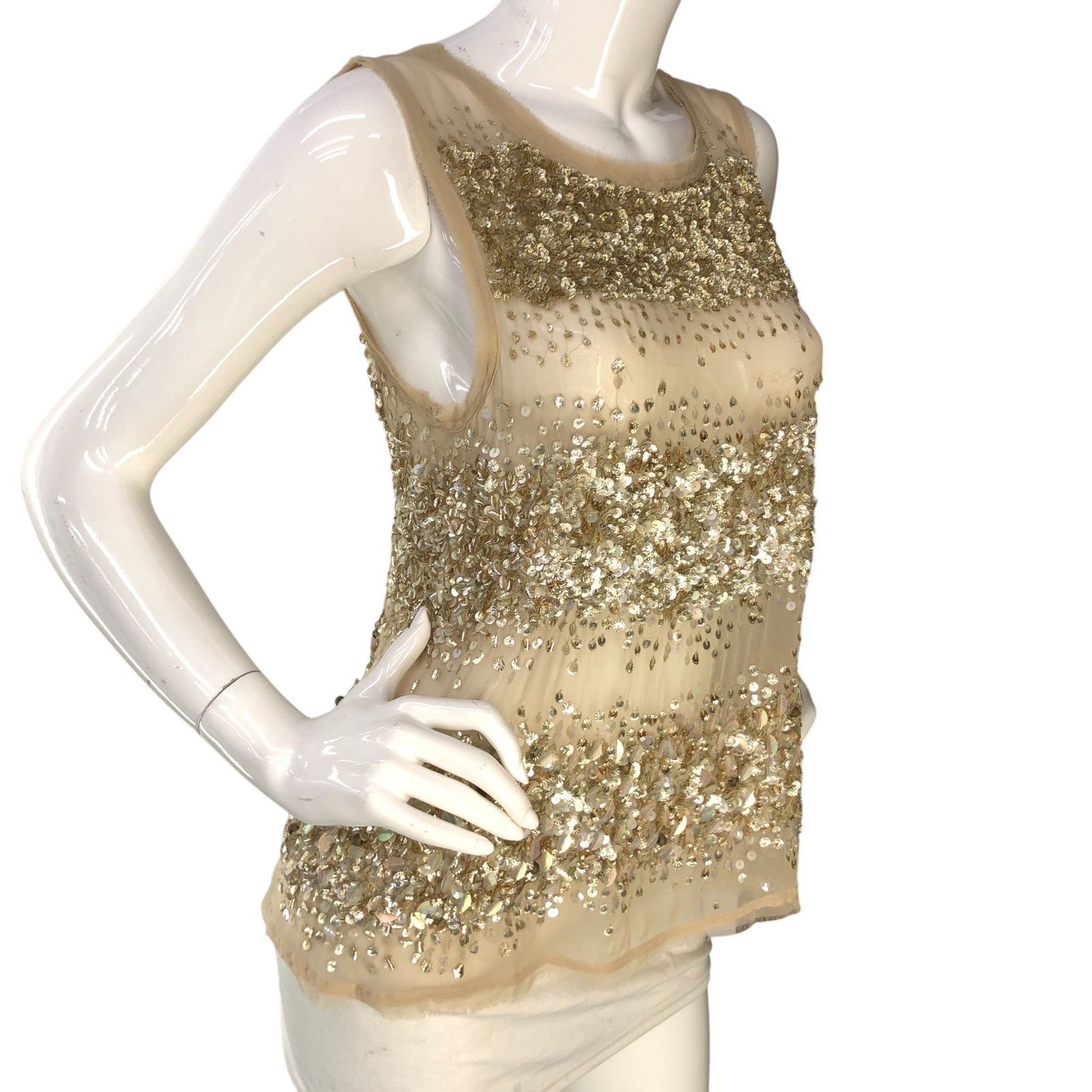 Allsaints Allsaints All Saints Size 4 Top Restrain Beaded TINY FLAW Size S / US 4 / IT 40 - 10 Thumbnail