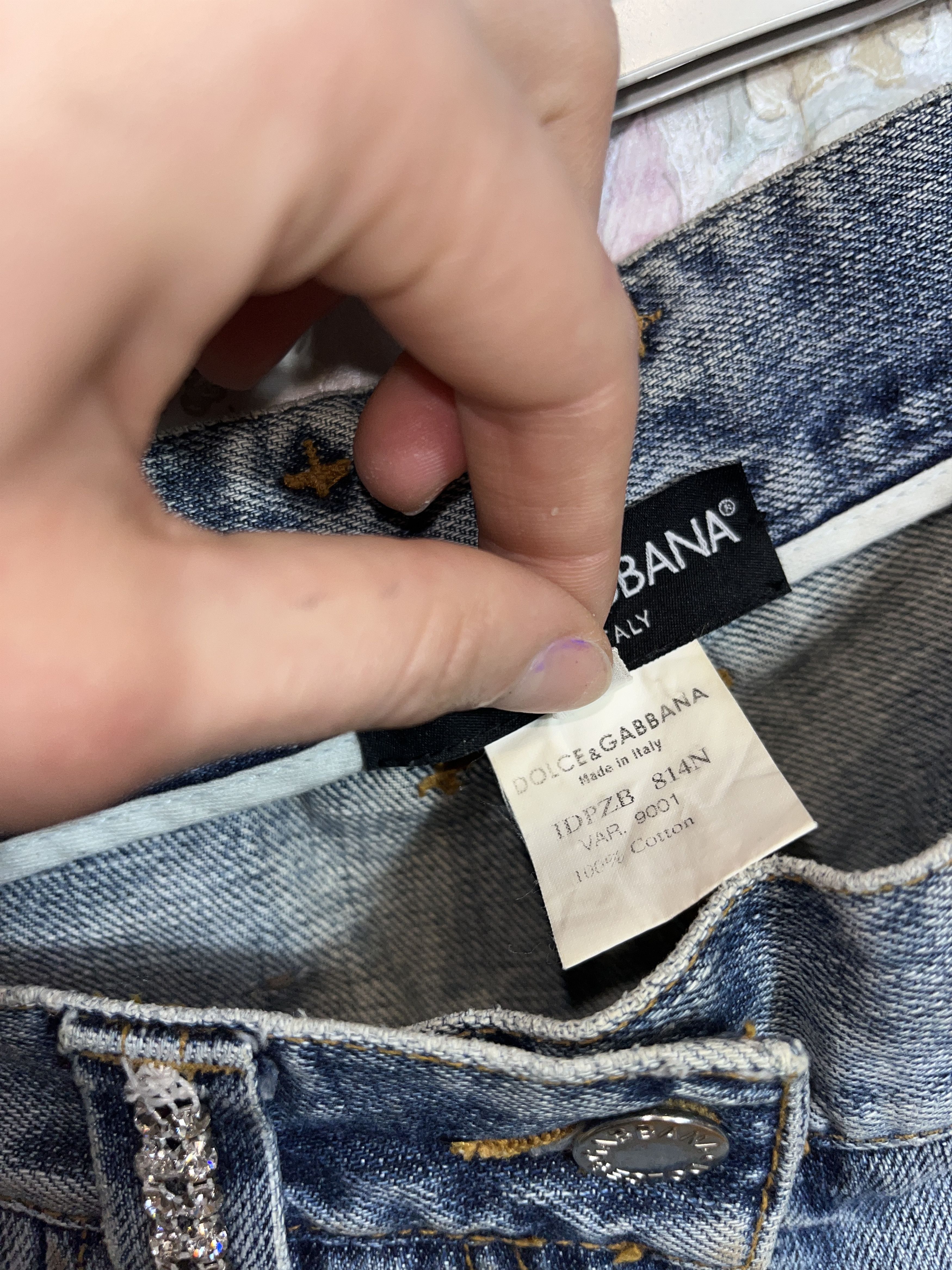 Dolce & Gabbana Dolce&Gabbana Spring Summer Denim Pants Jeans Swarovski Size 27" / US 4 / IT 40 - 24 Thumbnail