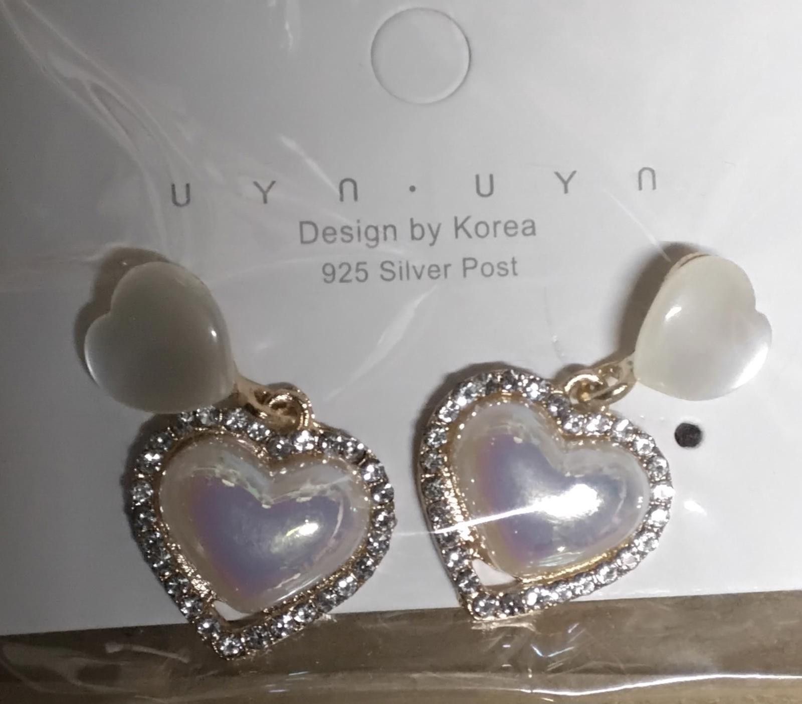 Other Sparkling Heart Pearl Necklace & Earrings Set - Act Fast! Size ONE SIZE - 2 Thumbnail