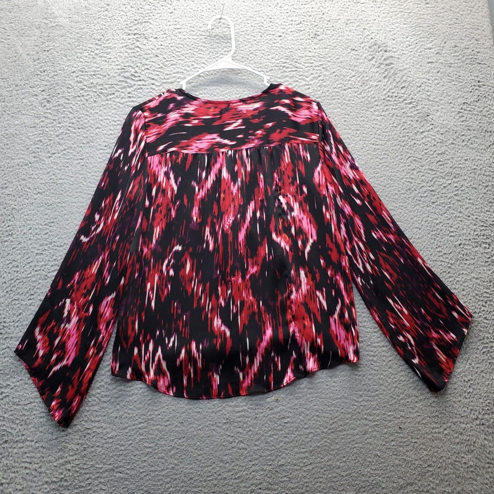 Vince Camuto Vince Camuto Blouse Women's XS Multicolor Long Sleeve V-Neck Oversized Shirt Top Size XS / US 0-2 / IT 36-38 - 2 Thumbnail