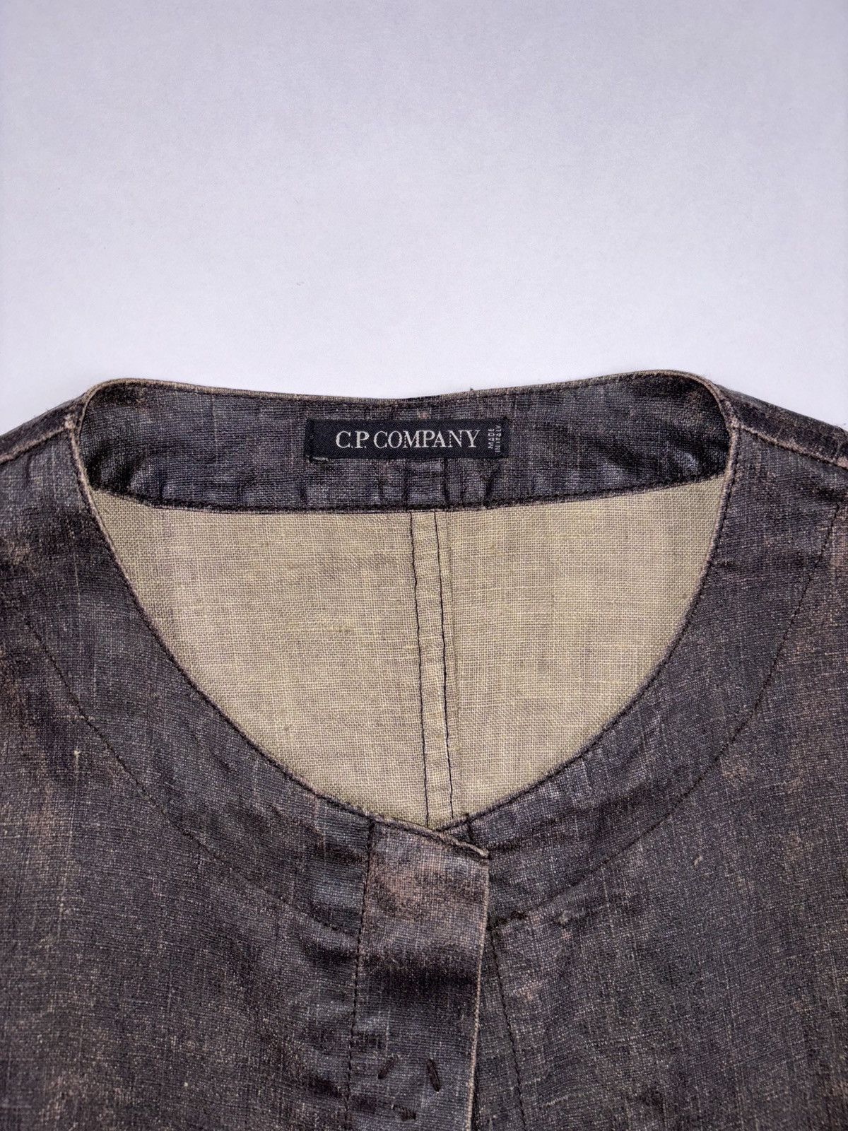 C.P. Company × Massimo Osti 2000's C.P. Company waxed linen jacket Size M / US 6-8 / IT 42-44 - 3 Thumbnail