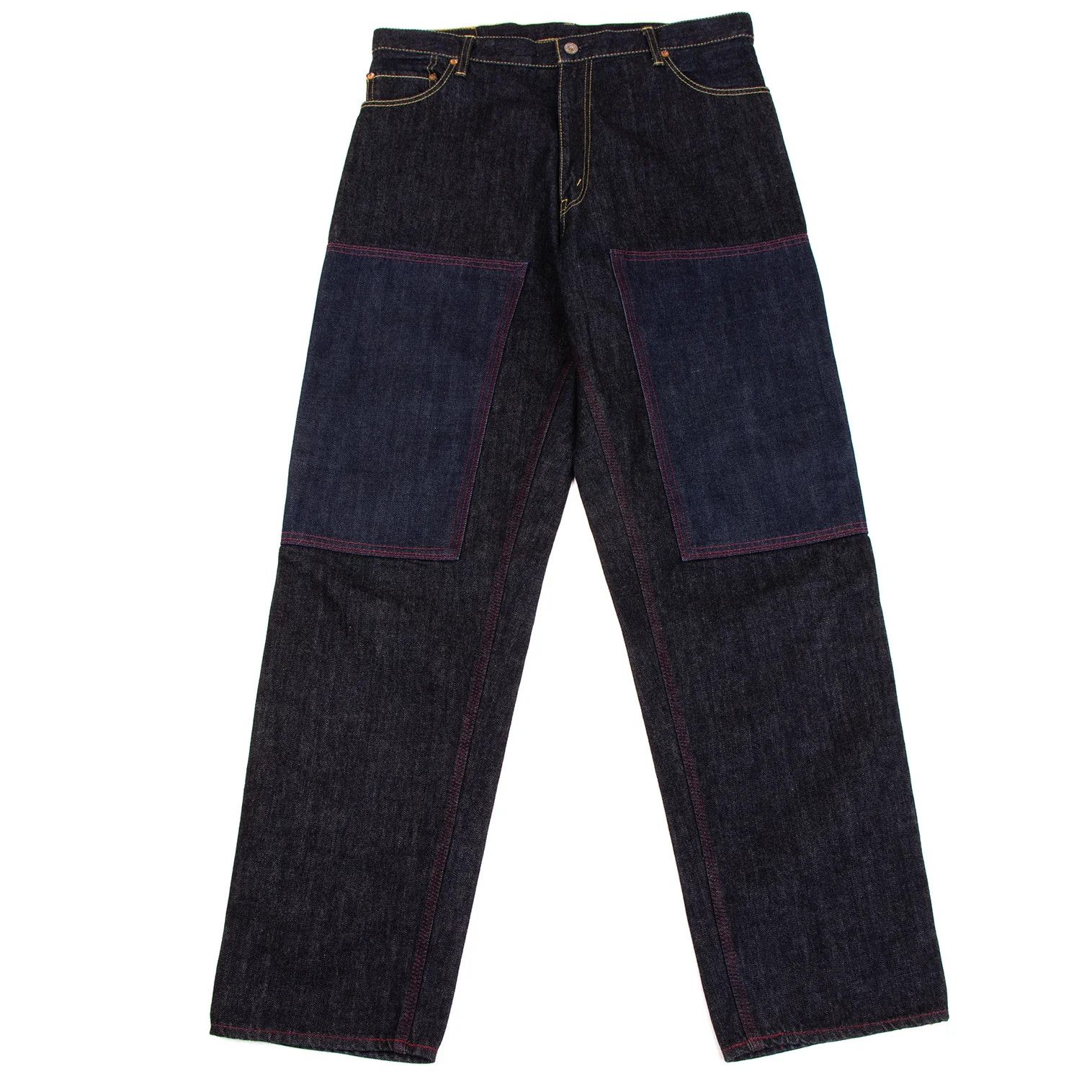 Junya Watanabe Indigo Knee-Patch Denim Pants Size M Size US 36 / EU 52 - 1 Thumbnail
