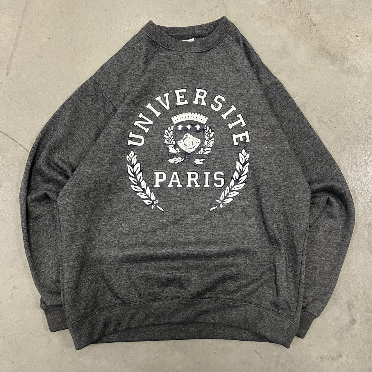 Vintage Crazy Vintage Y2K/2000s Université of Paris cité (University of Paris) College Essential Alam fashion Premium Hoodie! Size US XL / EU 56 / 4 - 1 Thumbnail