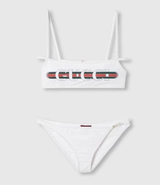 Gucci o1la5ras0526 Size: S / Gucci Print Stretch Jersey Bikini Size ONE SIZE - 1 Thumbnail