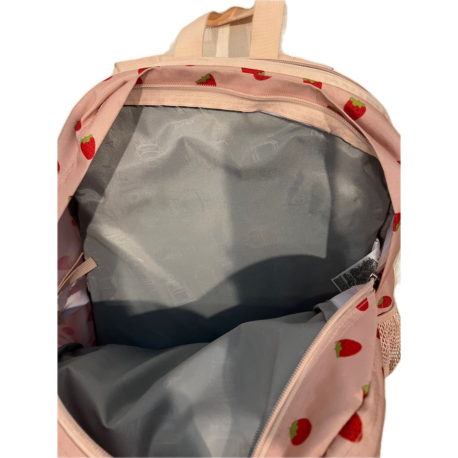 Jansport JanSport Pink Strawberry Big Student 3 Section Backpack Size 30 - 5 Thumbnail