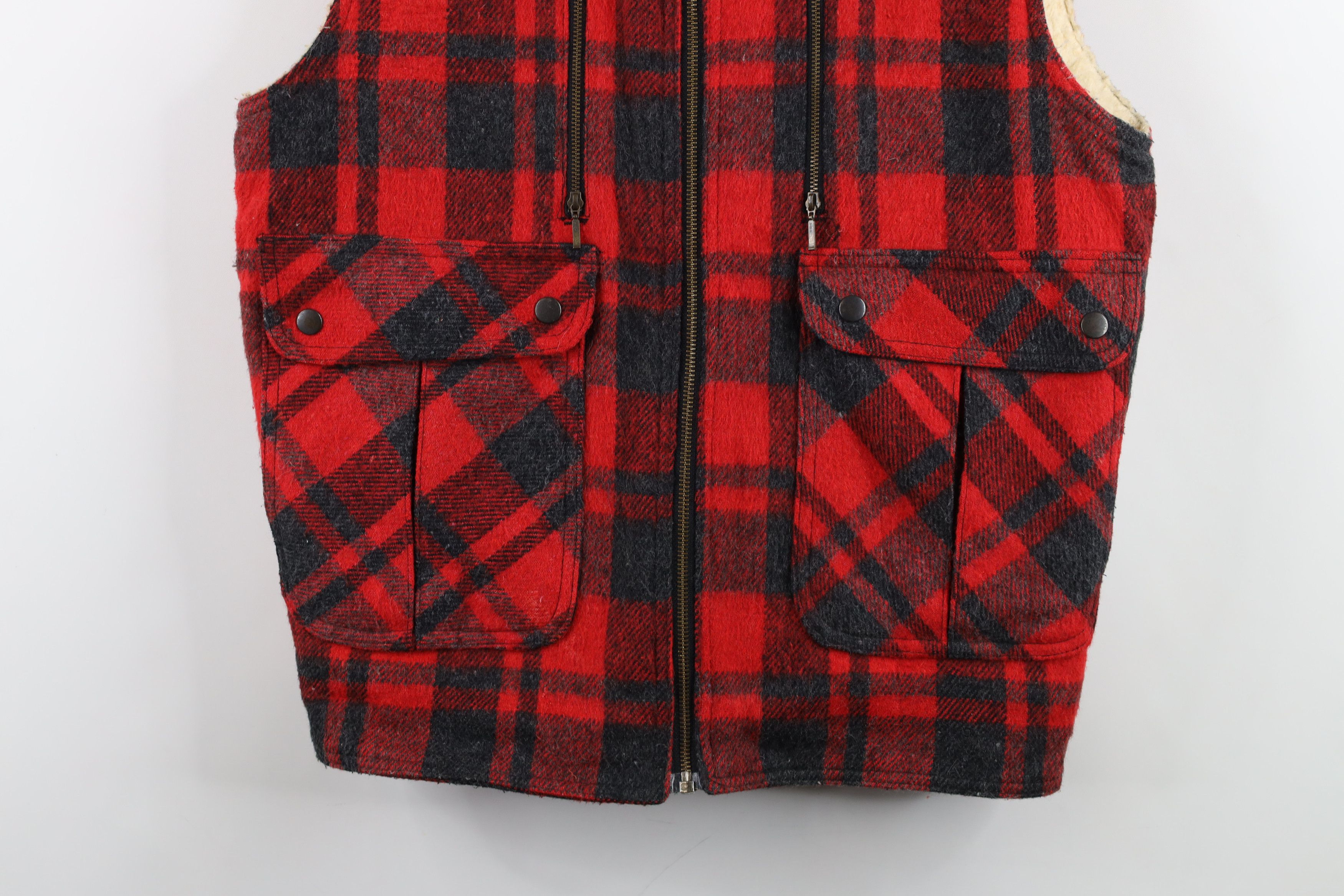 Vintage Vintage 70s Streetwear Deep Pile Fleece Lined Vest Jacke Size US S / EU 44-46 / 1 - 3 Thumbnail