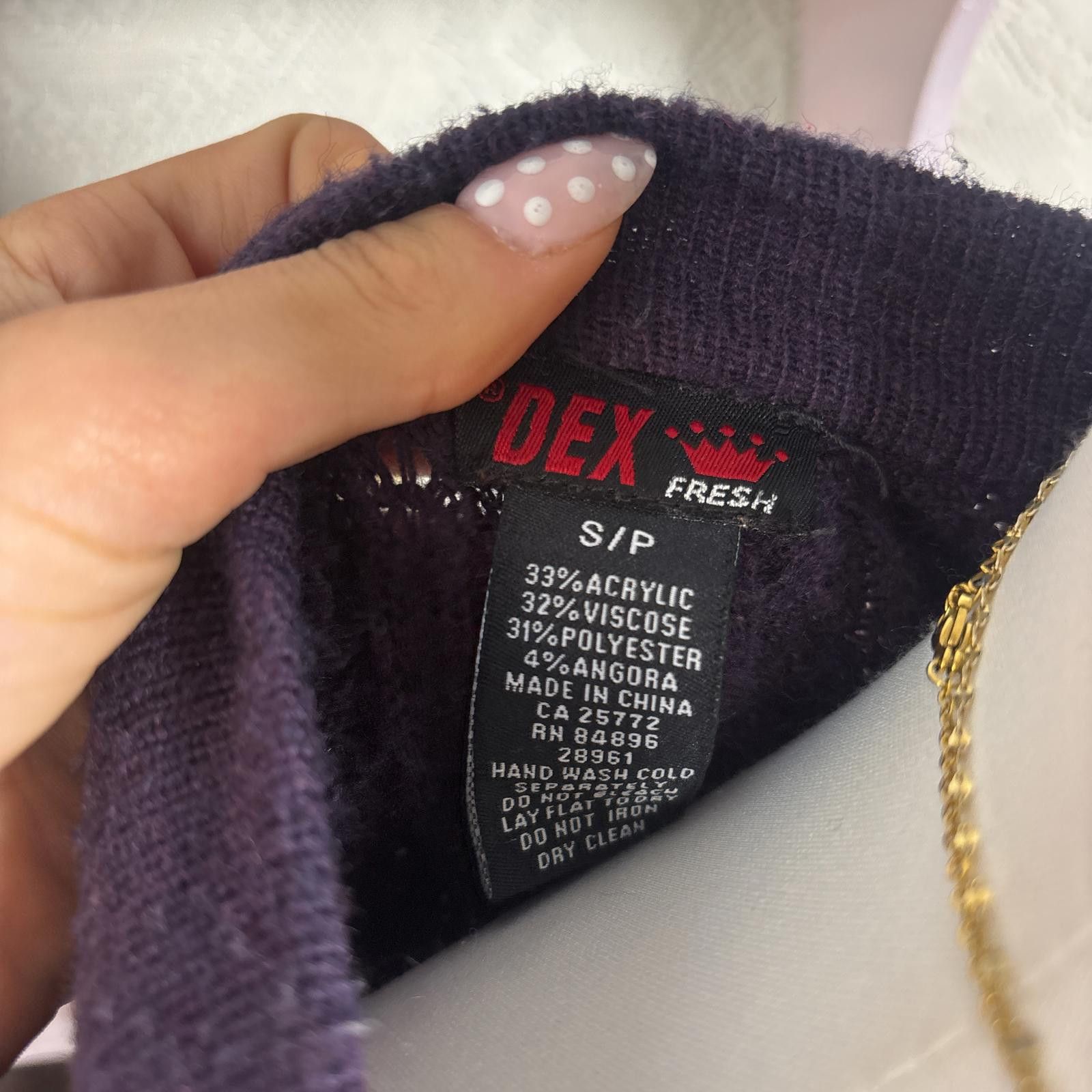 Forme D'Expression y2k purple babydoll sweater cardigan Size S / US 4 / IT 40 - 5 Thumbnail