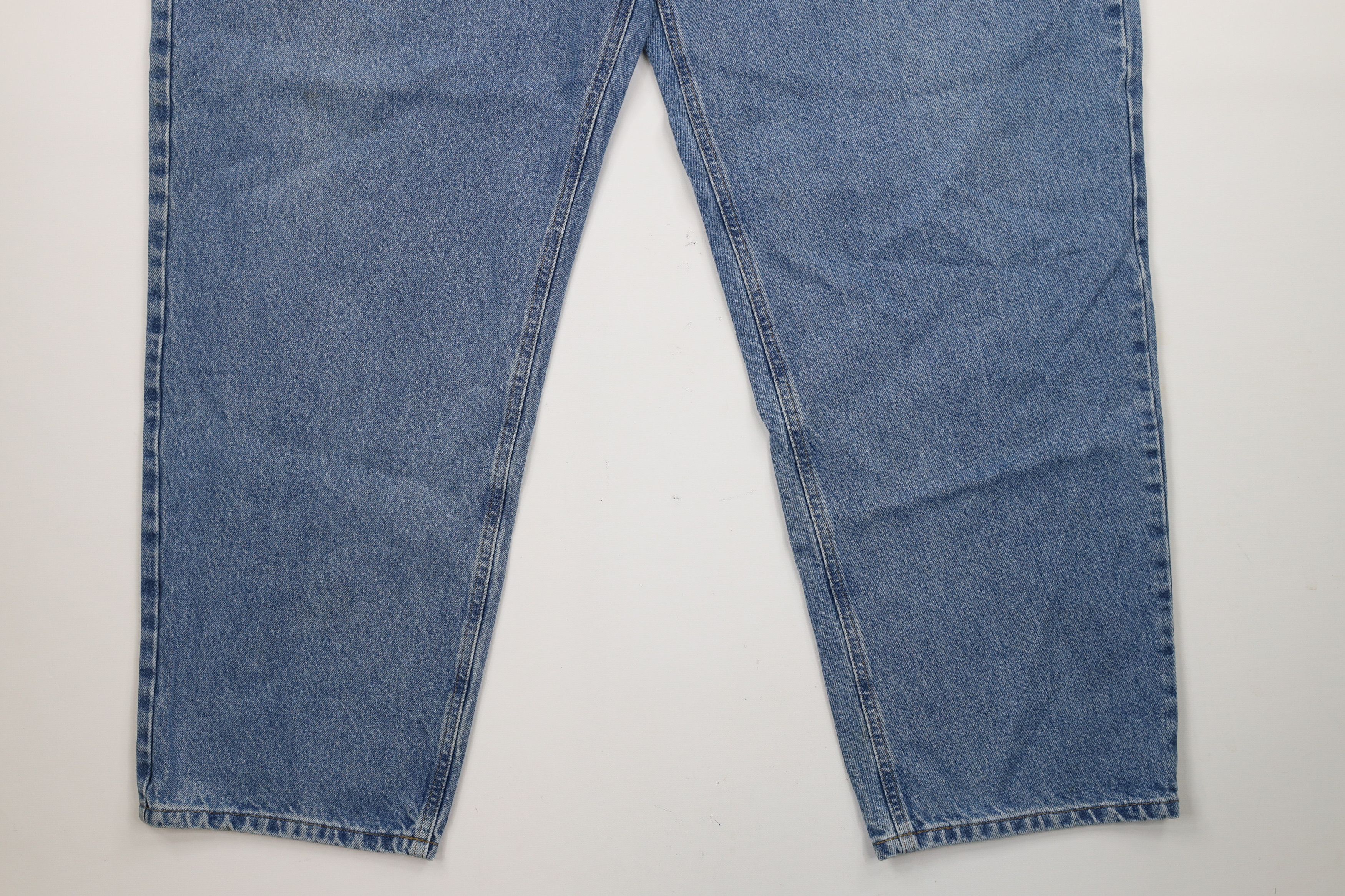 Carhartt × Vintage Vintage Carhartt Spell Out Relaxed Fit Denim Jeans Blue Size US 44 / EU 60 - 4 Thumbnail