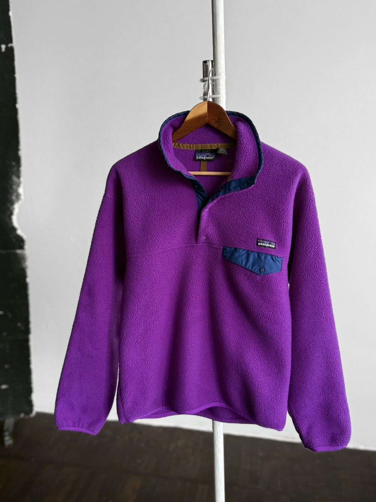 Patagonia Patagonia Synchilla Snap-T Men Fleece Pullover Jacket Purple Size US S / EU 44-46 / 1 - 1 Thumbnail