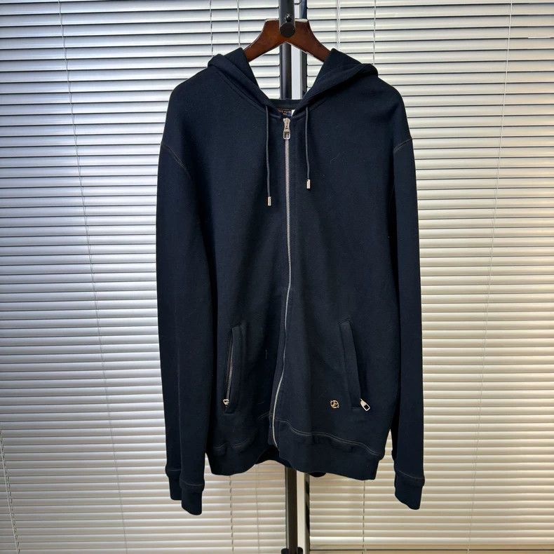 Louis Vuitton Louis Vuitton Black metallic logo zip hoodie Size US XXL / EU 58 / 5 - 1 Thumbnail
