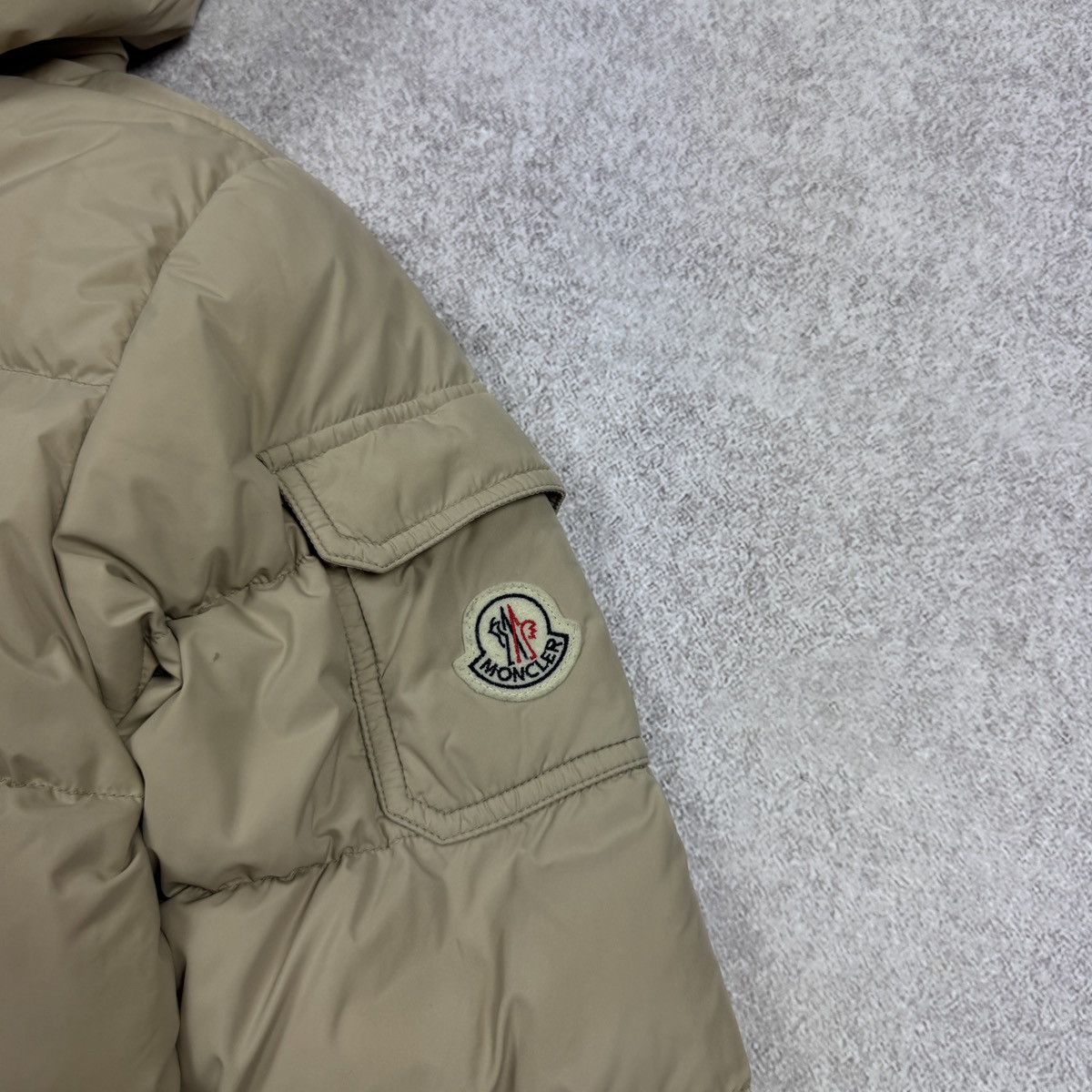 Moncler Boys Moncler Enfant Beige Hooded Down Parka Jacket Size US XXS / EU 40 - 8 Thumbnail