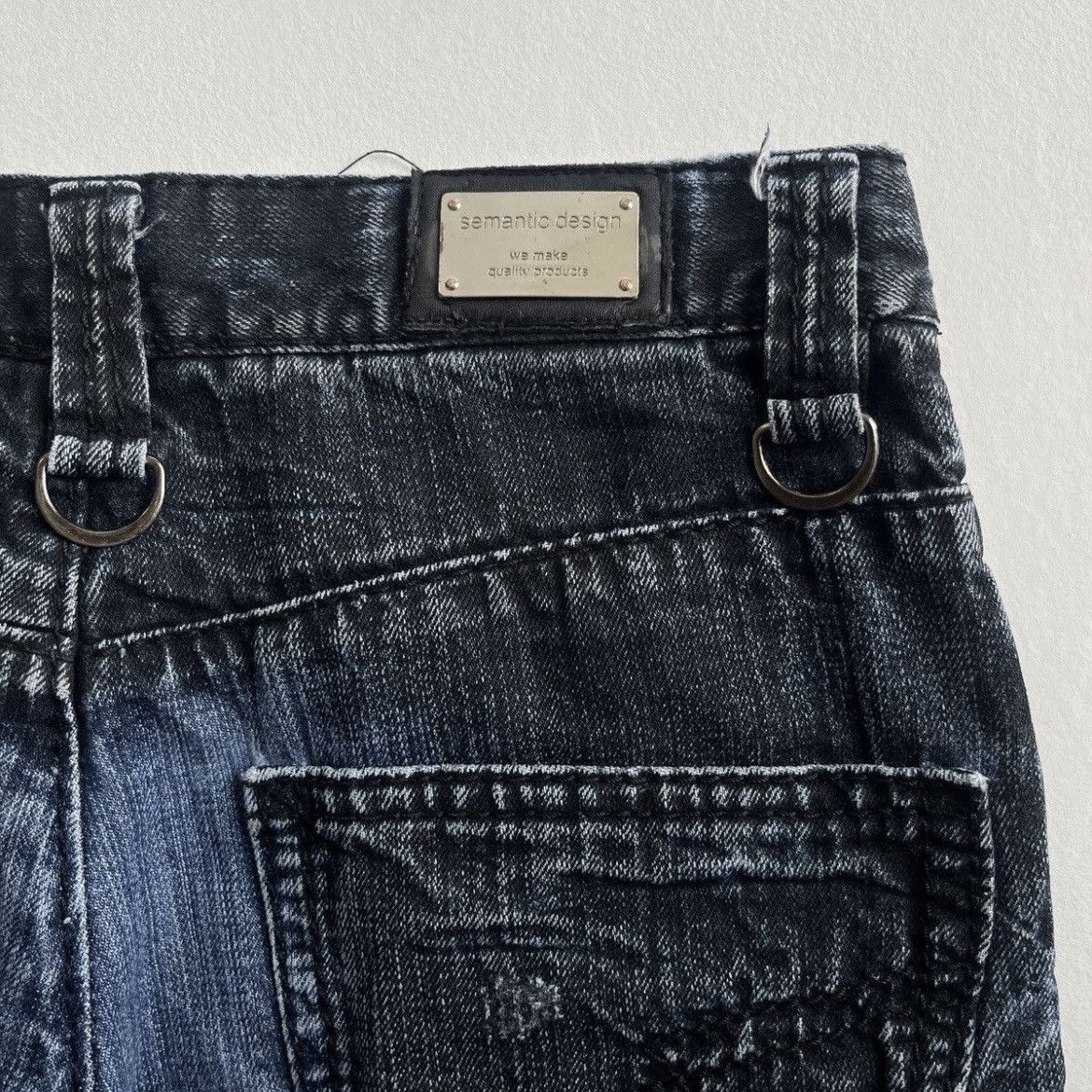 Japanese Brand Semantic Design Whiskered Flared Jeans Size US 30 / EU 46 - 12 Thumbnail