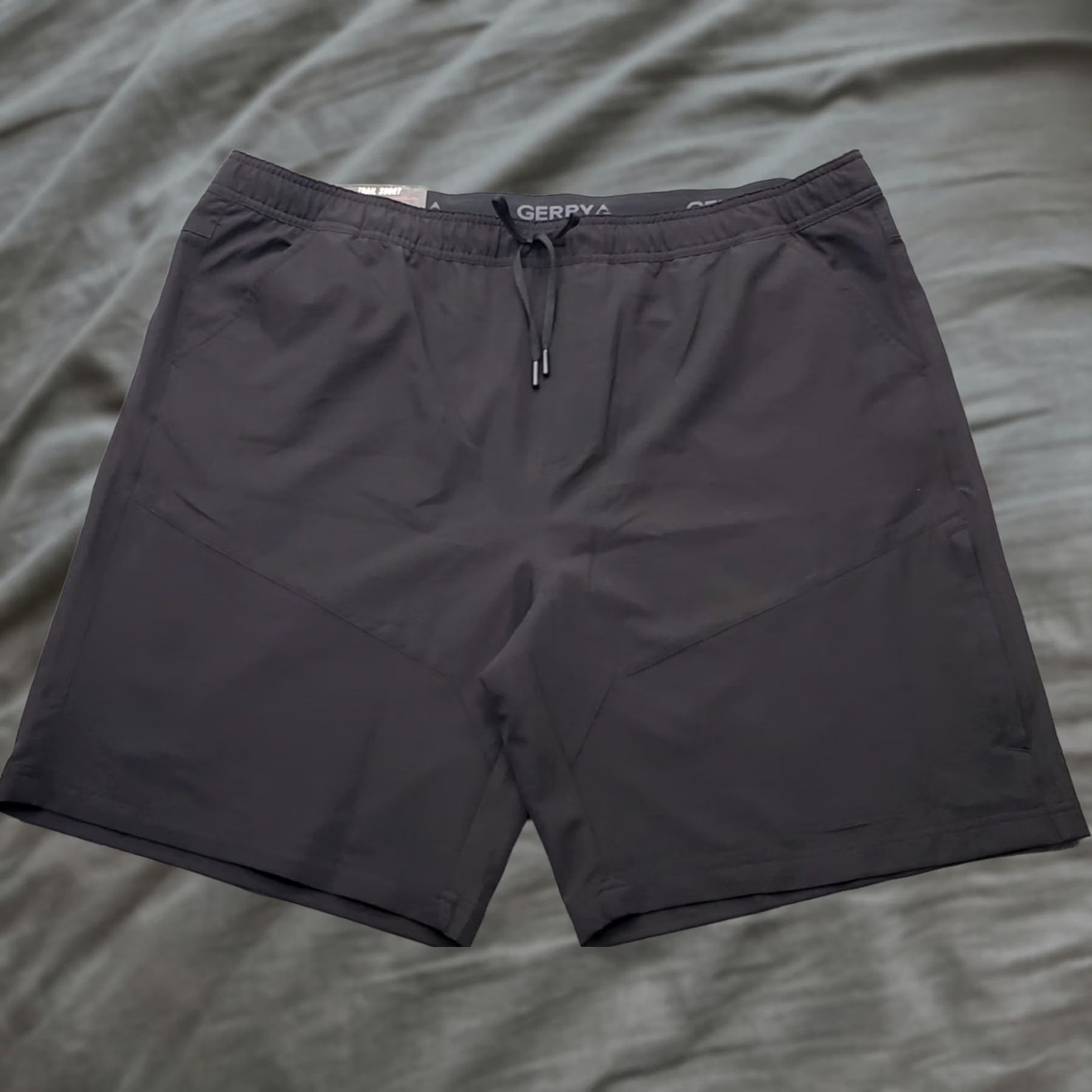 Vintage Gerry Men's XXL Black AthleticFit 4-Way Stretch Drawstring Waistband Trail Shorts Size US 39 - 1 Thumbnail