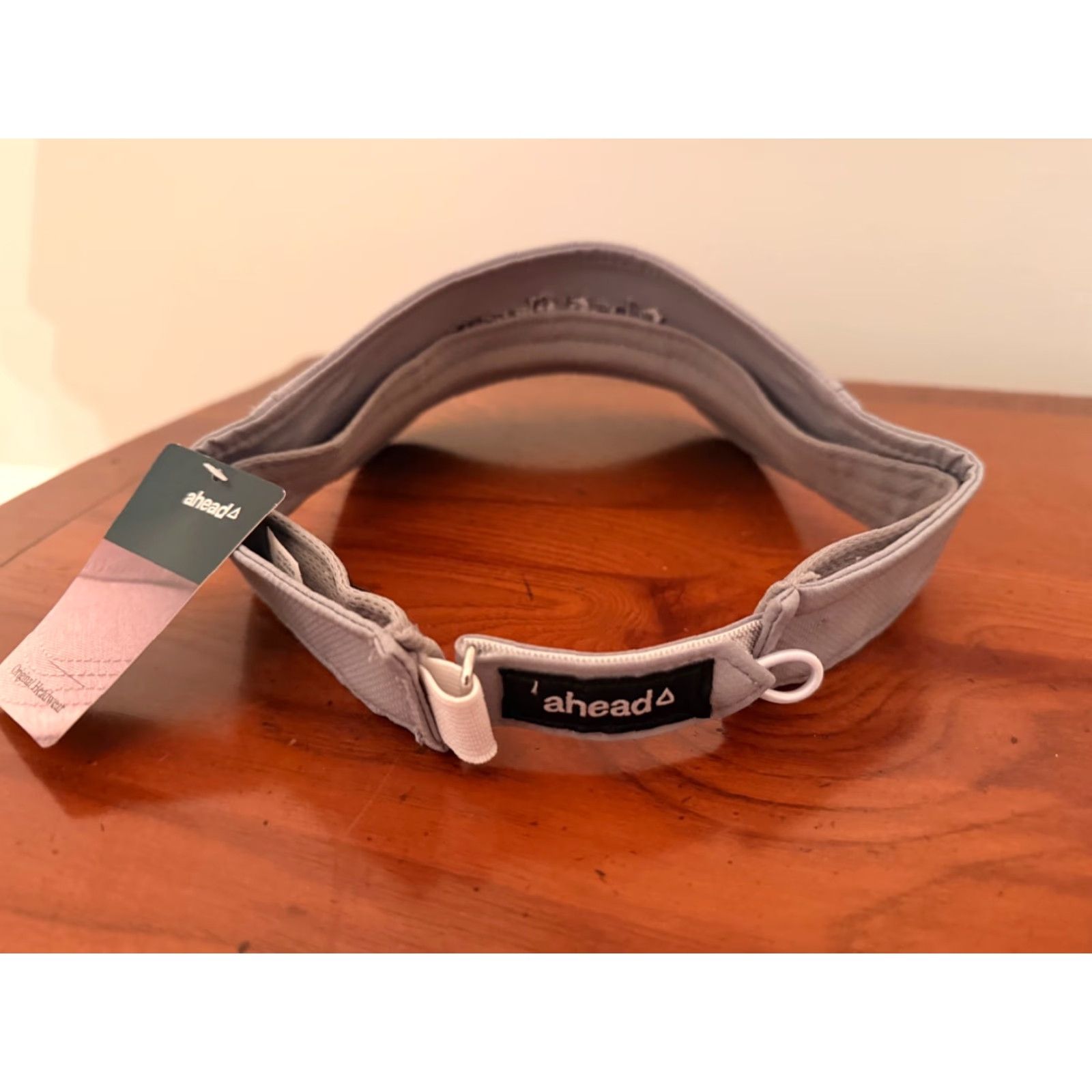 Vintage AHEAD Visor Hat Gray The Villages Florida Golf Tennis NEW NWT Unisex Adults One Size Size ONE SIZE - 3 Thumbnail