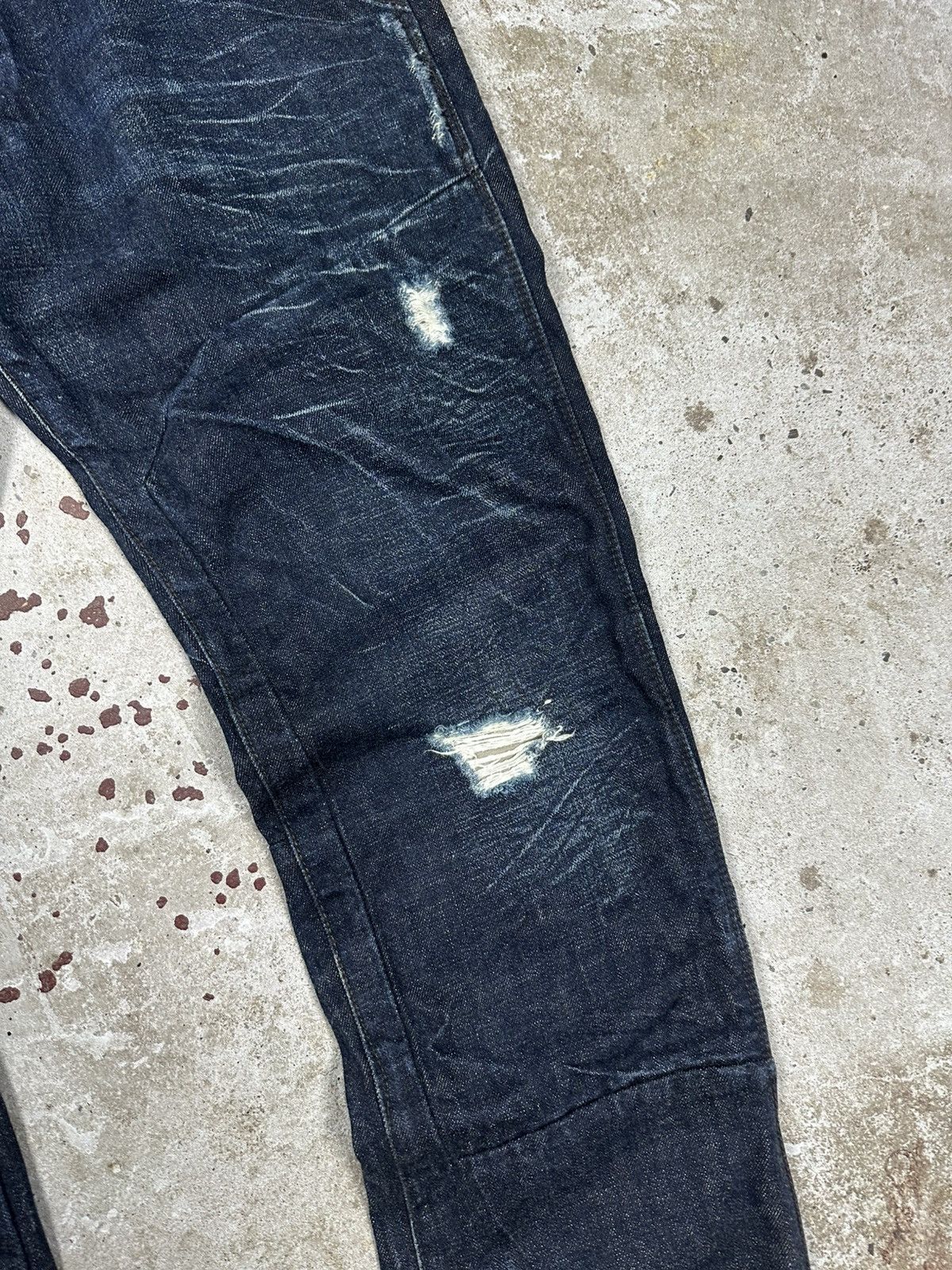 G-Star × Japanese Brand × Vintage Vintage Y2K G Star Raw 3301 Distressed Double Knee Denim Size US 34 / EU 50 - 6 Thumbnail