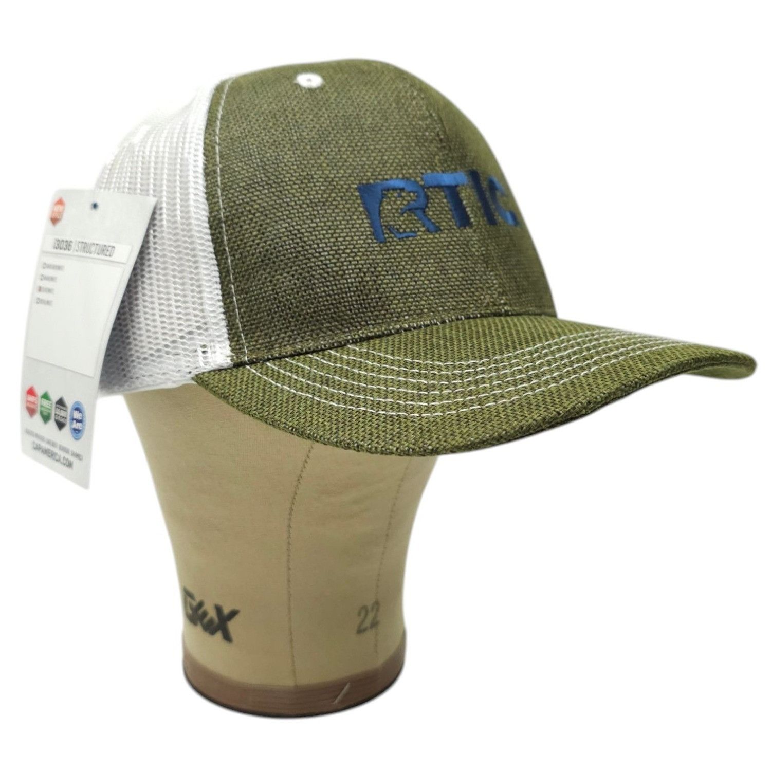 Other RTIC Coolers Outdoors Olive Mesh Adjustable Snapback Trucker Size ONE SIZE - 3 Thumbnail