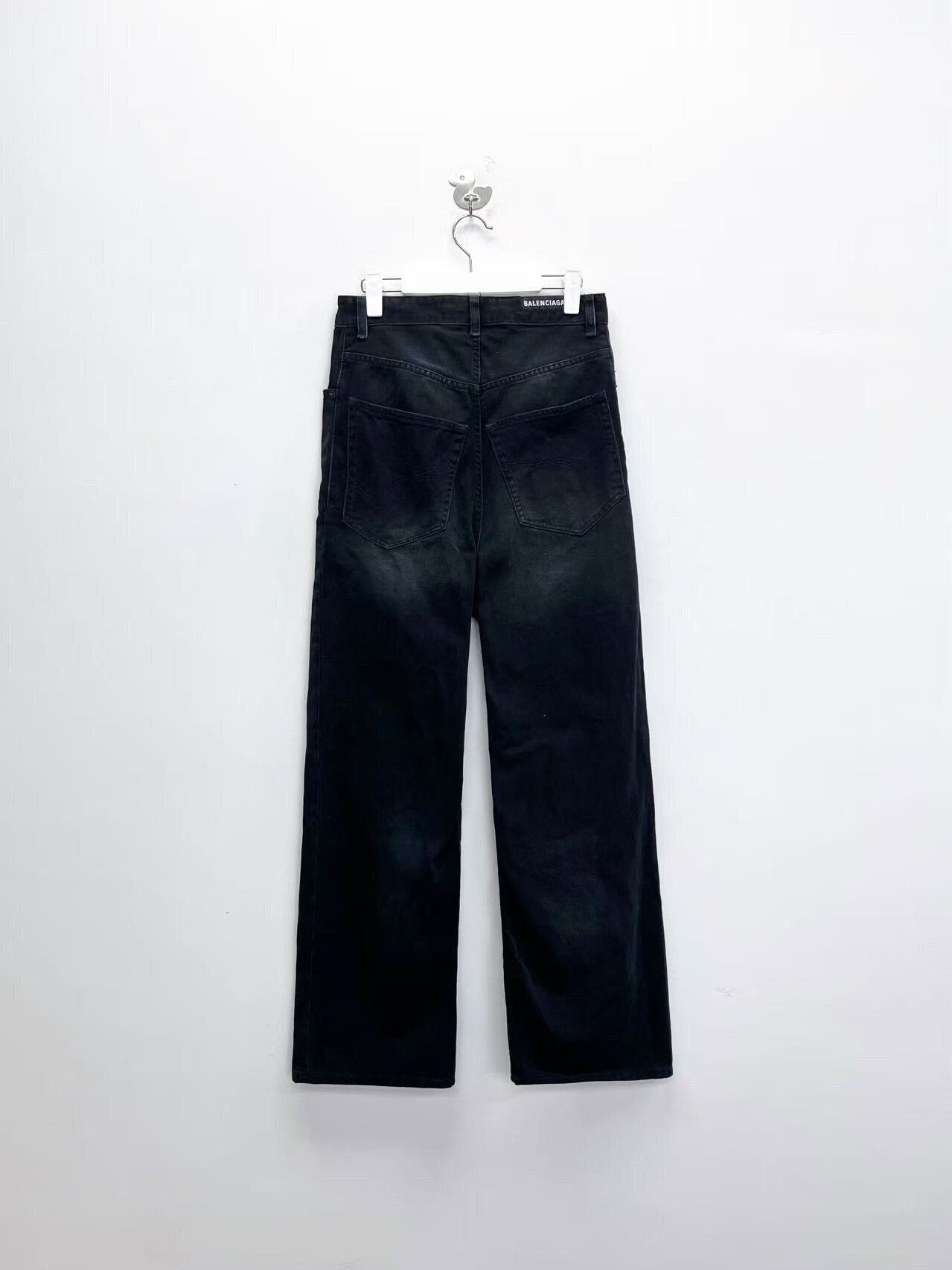 Balenciaga Balenciaga Black Baggy Denim Trousers XXS Size US 26 / EU 42 - 2 Thumbnail