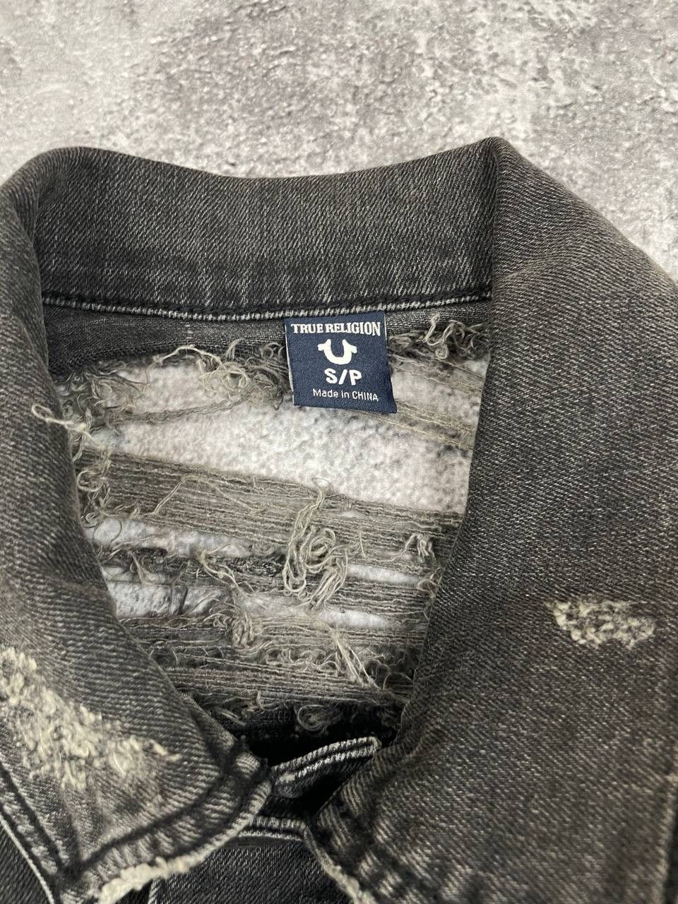 True Religion True Religion Women Distressed Denim Jacket Grey Size S / US 4 / IT 40 - 5 Thumbnail