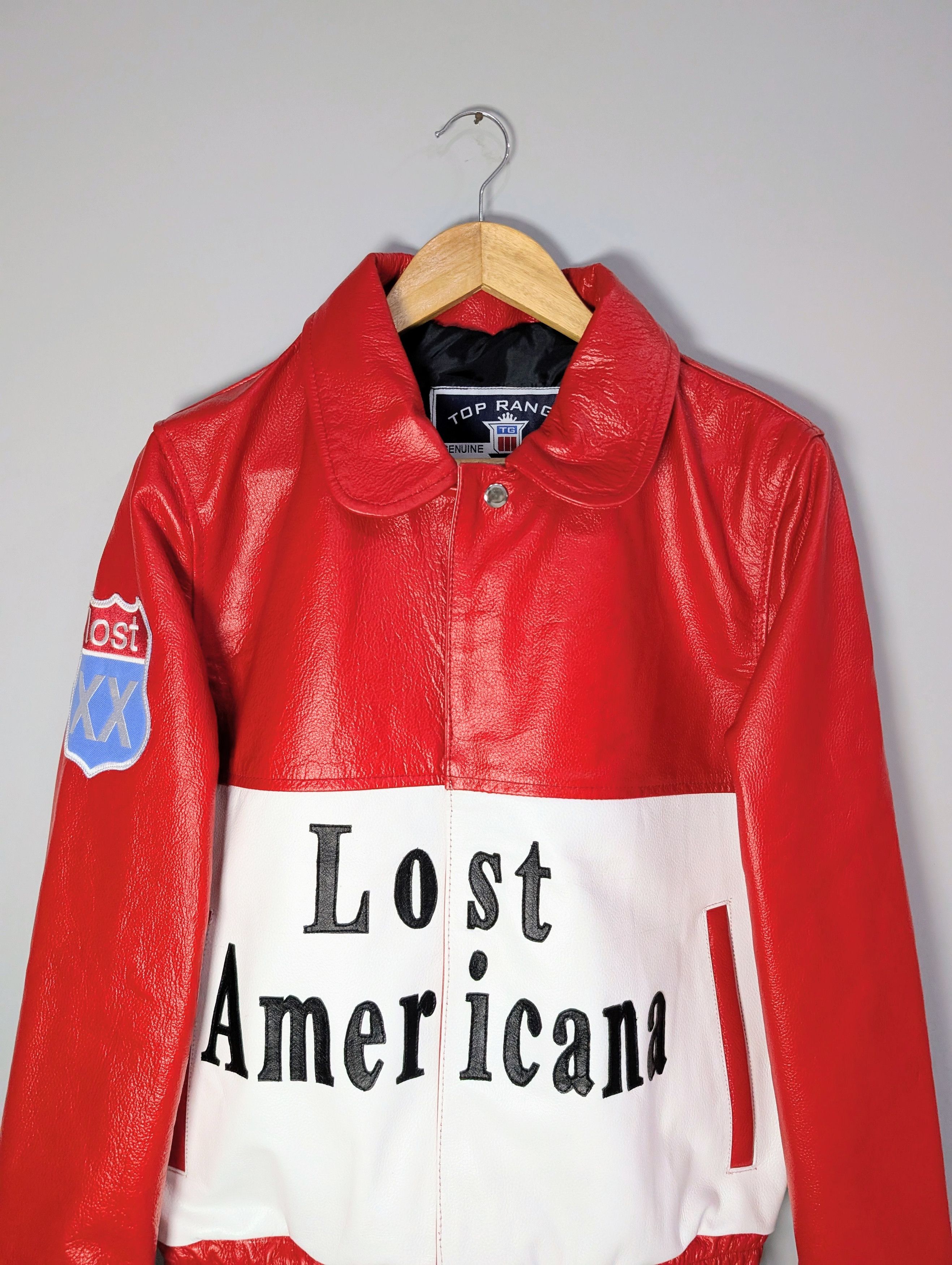 Other 🔥 MGK Lost Americana Leather Jacket Machine Gun Streetwear Size XXL / US 16-18 / IT 52-54 - 2 Thumbnail