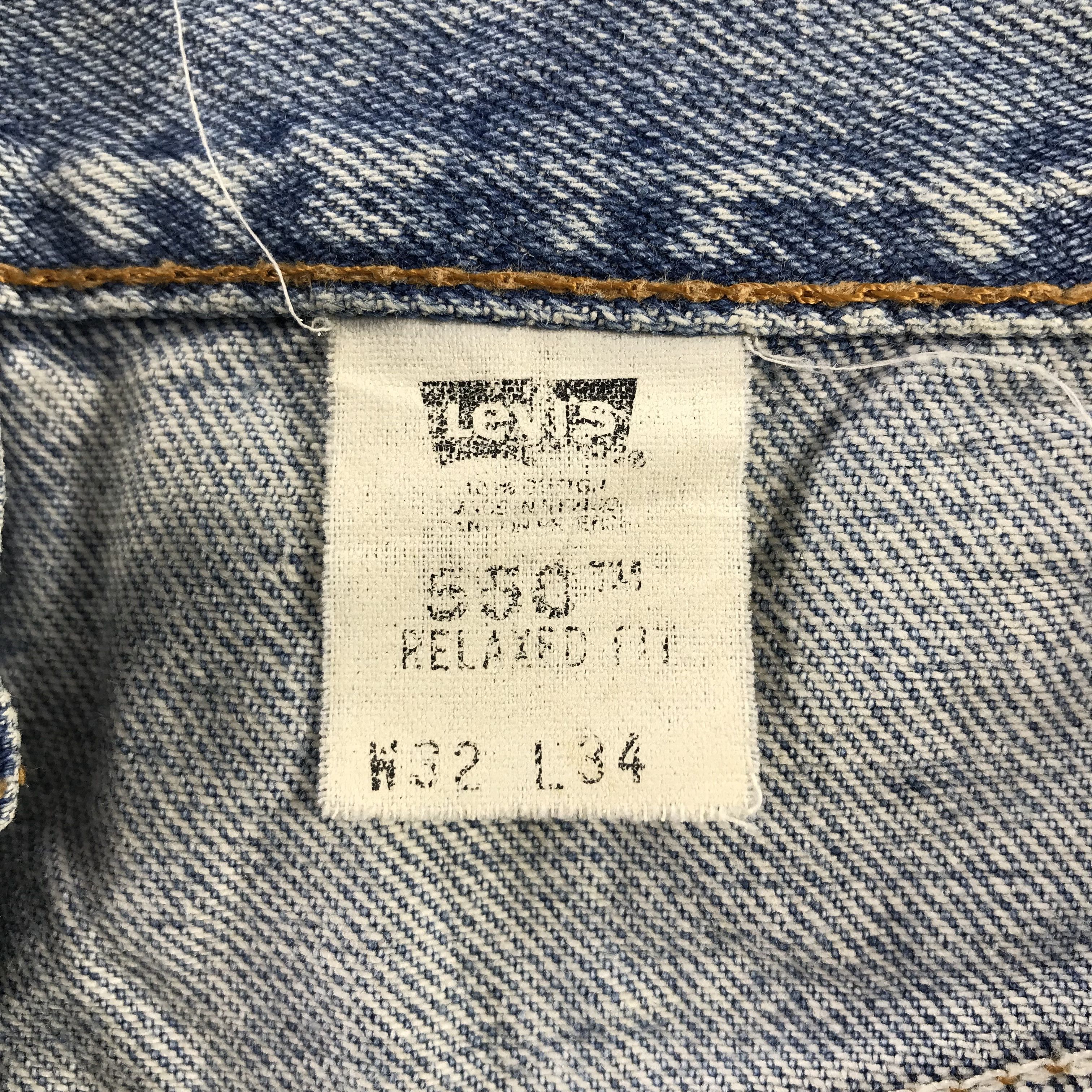 Levi's Vintage Levis 550 Jeans Faded Blue Short Pants KJ3454 Size US 32 / EU 48 - 9 Thumbnail