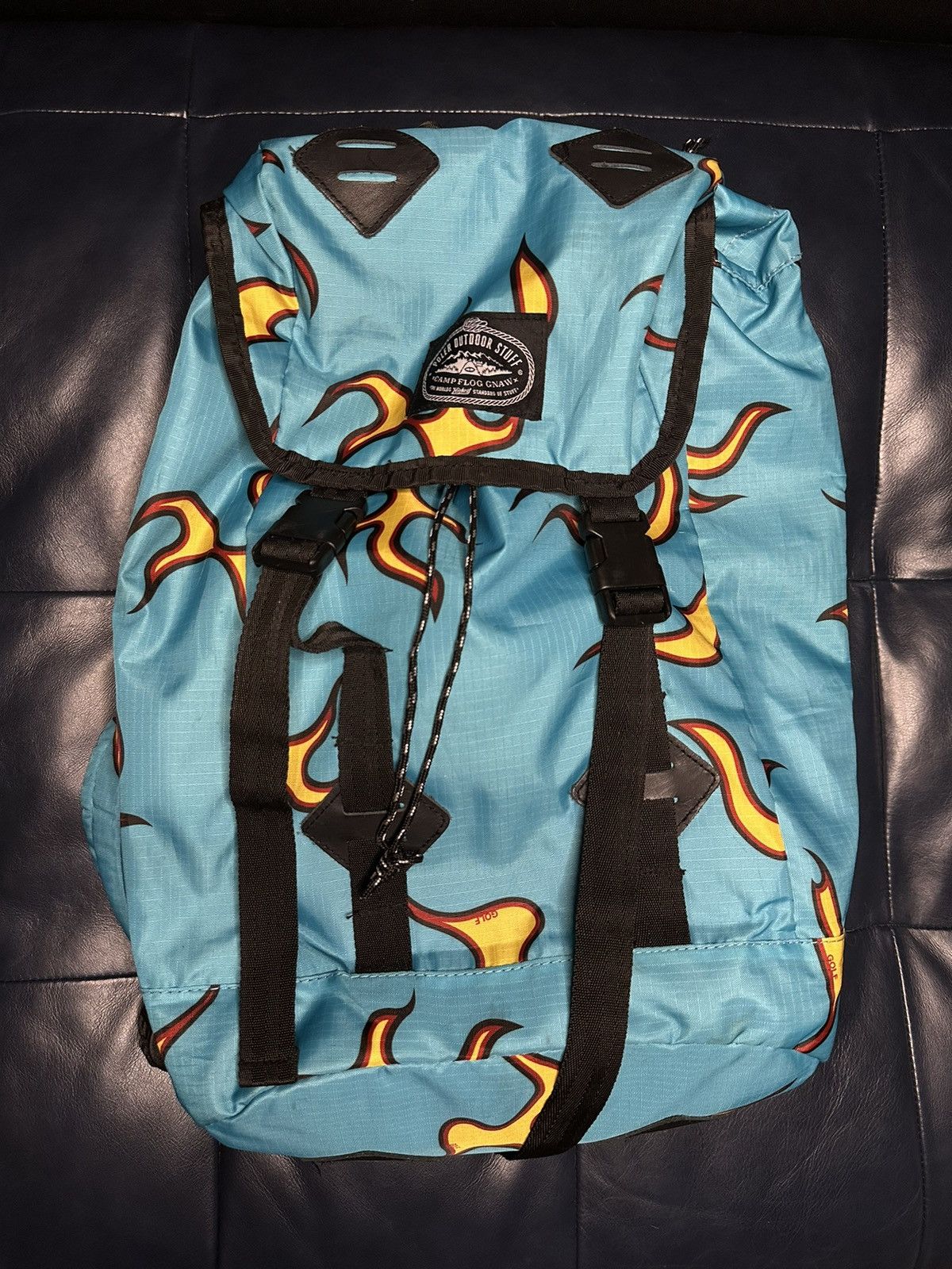 Golf wang store flames backpack