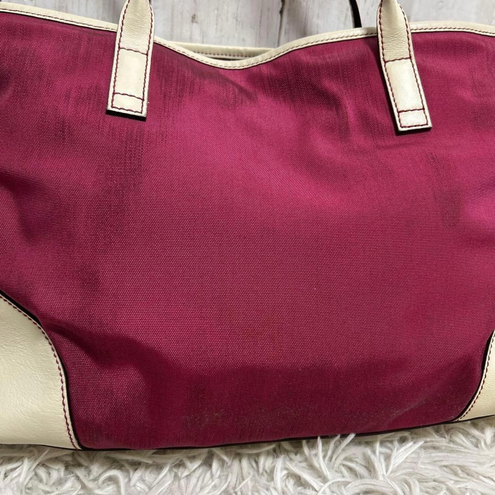 Gucci Gucci - Burgundy and Cream Tote Bag Size ONE SIZE - 6 Thumbnail