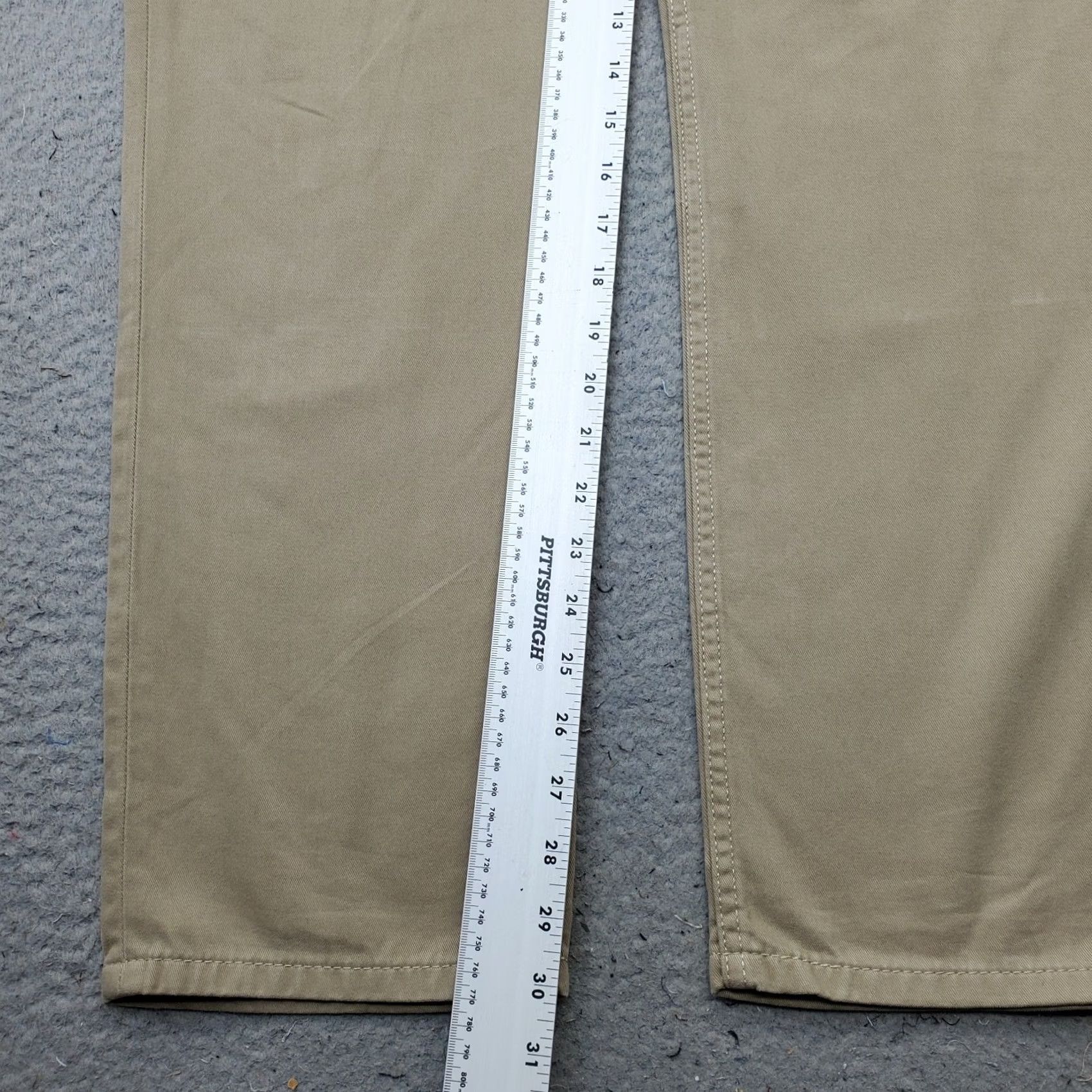 Levi's Levi's Mens 511 Straight Jeans 36 Tan Denim 5-Pocket White Tab Double Stitch 100% Cotton Slim Straight Size 36 Mens Fit Size US 36 / EU 52 - 4 Thumbnail