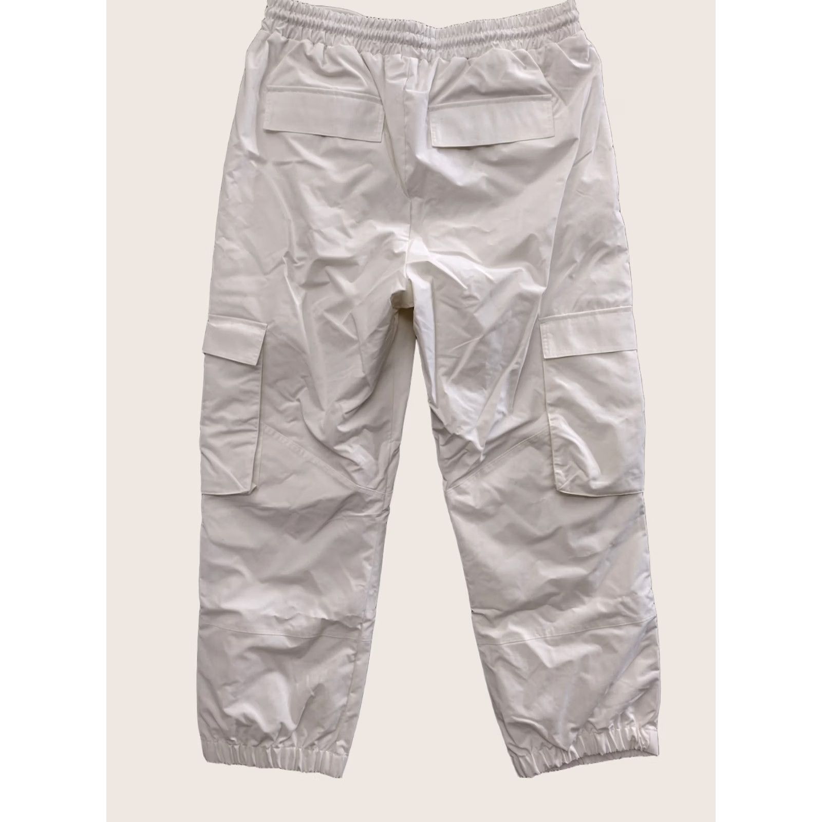 Vintage Stylus Ladarius Campbell Cargo Pants Men Adjustable Stretch Ivory Size L Size US 33 - 1 Thumbnail