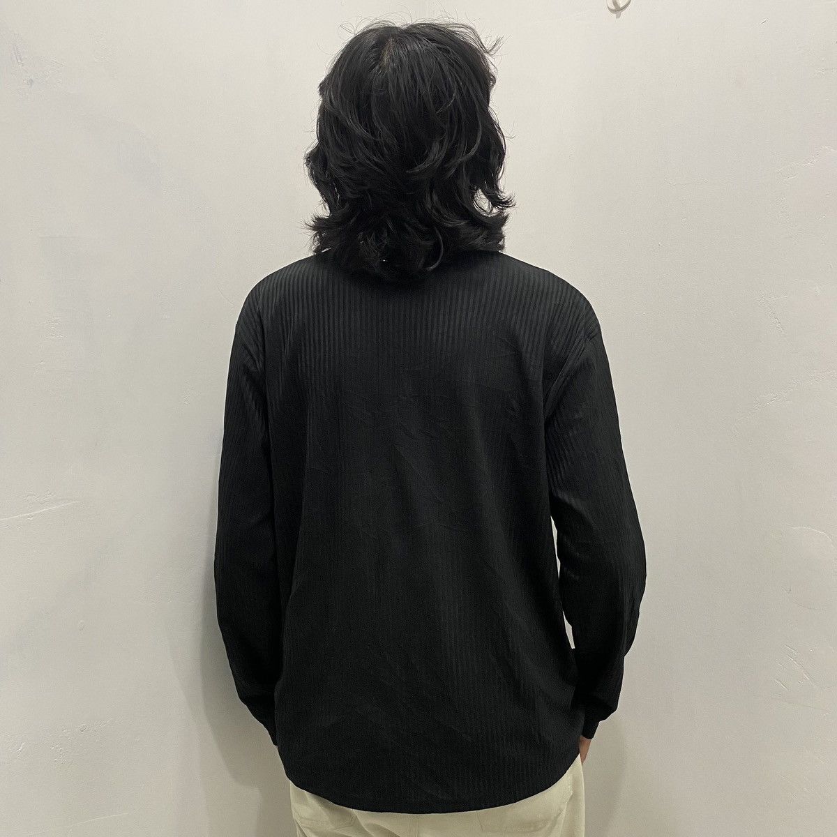 If Six Was Nine × Le Grande Bleu (L.G.B.) × Tornado Mart Japanese Poem Moderate Growth Goth Style Long Sleeve Tees Size US L / EU 52-54 / 3 - 9 Thumbnail
