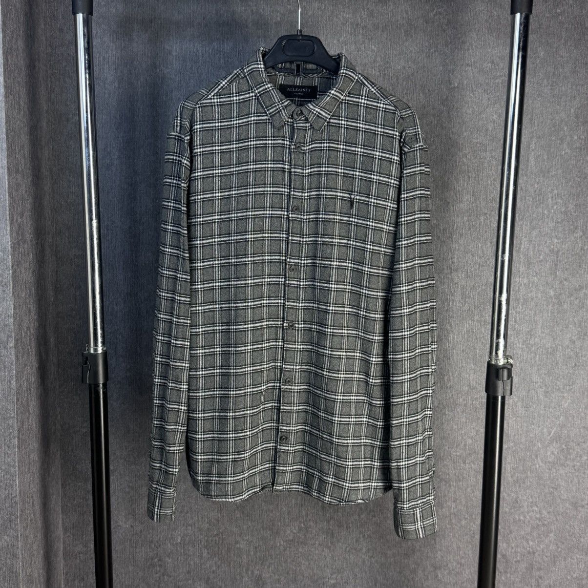 Allsaints Allsaints shirt flannel Y2K logo Size US XL / EU 56 / 4 - 1 Thumbnail