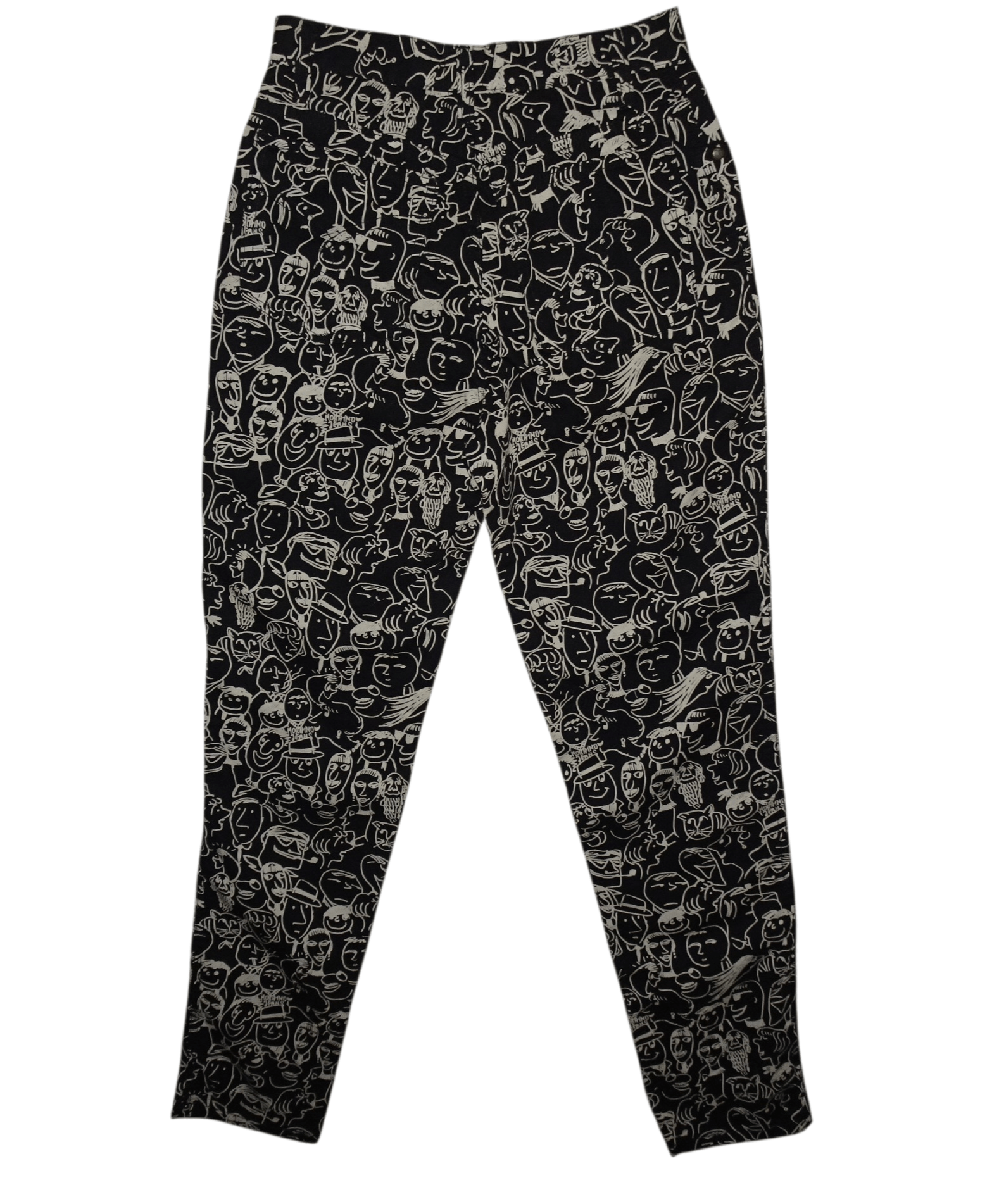 Moschino MOSCHINO JEANS FACES PRINT PANTS Size 27" / US 4 / IT 40 - 2 Thumbnail
