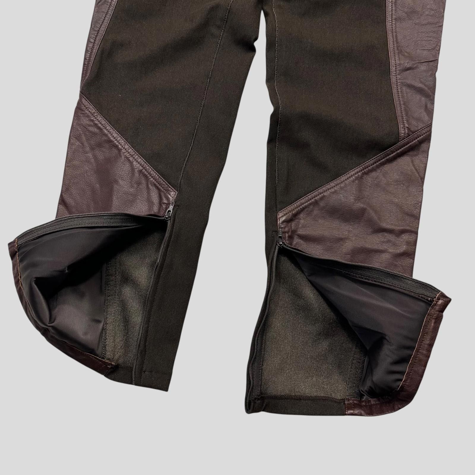 Issey Miyake Issey Miyake 2003 Leather Moto Trousers - 3 (S) Size 30" / US 8 / IT 44 - 4 Thumbnail