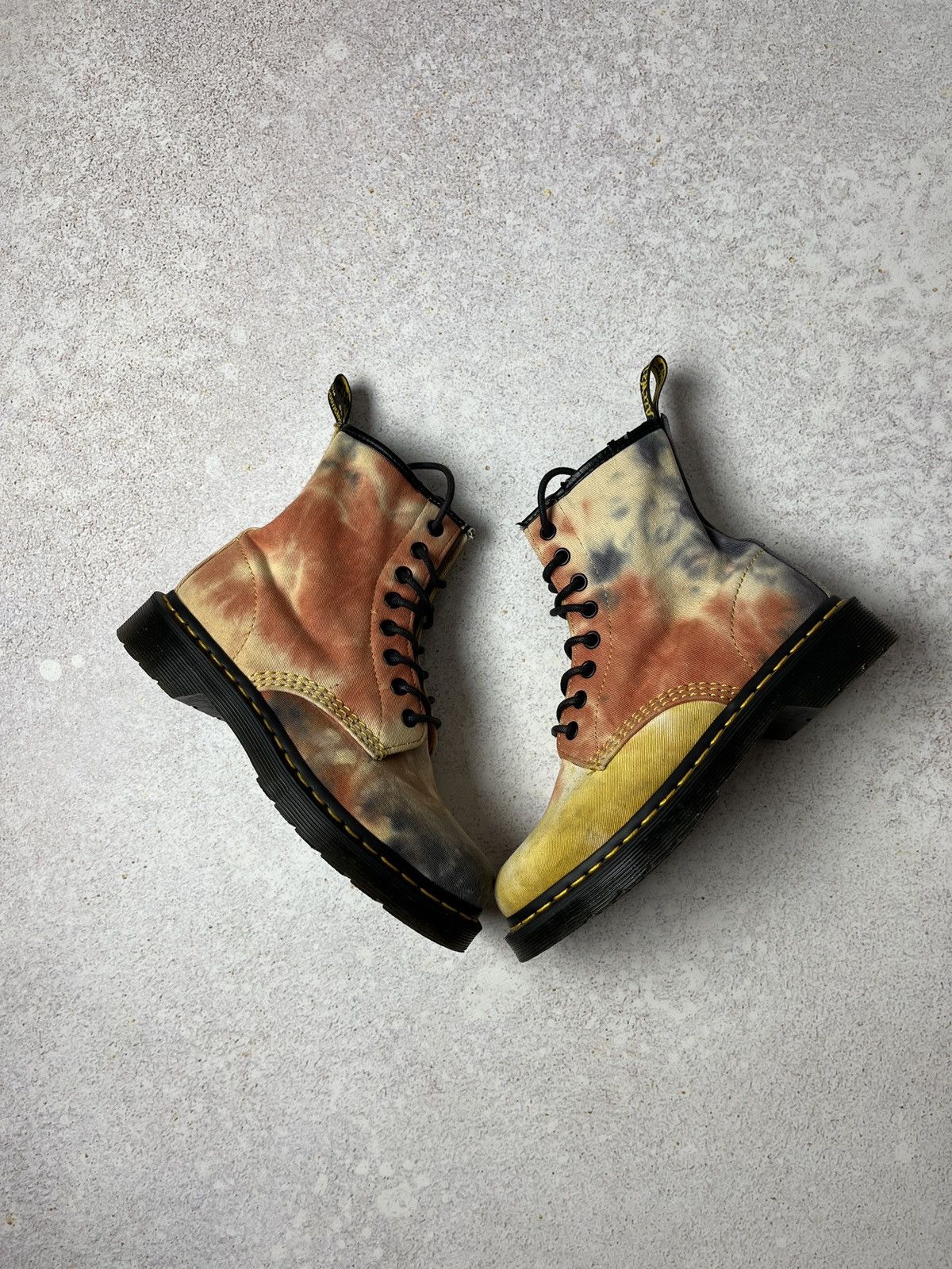 Dr. Martens Dr Martens Castel Tie Dye Boots Acid Hippie Canvas Size US 7 / IT 37 - 2 Thumbnail