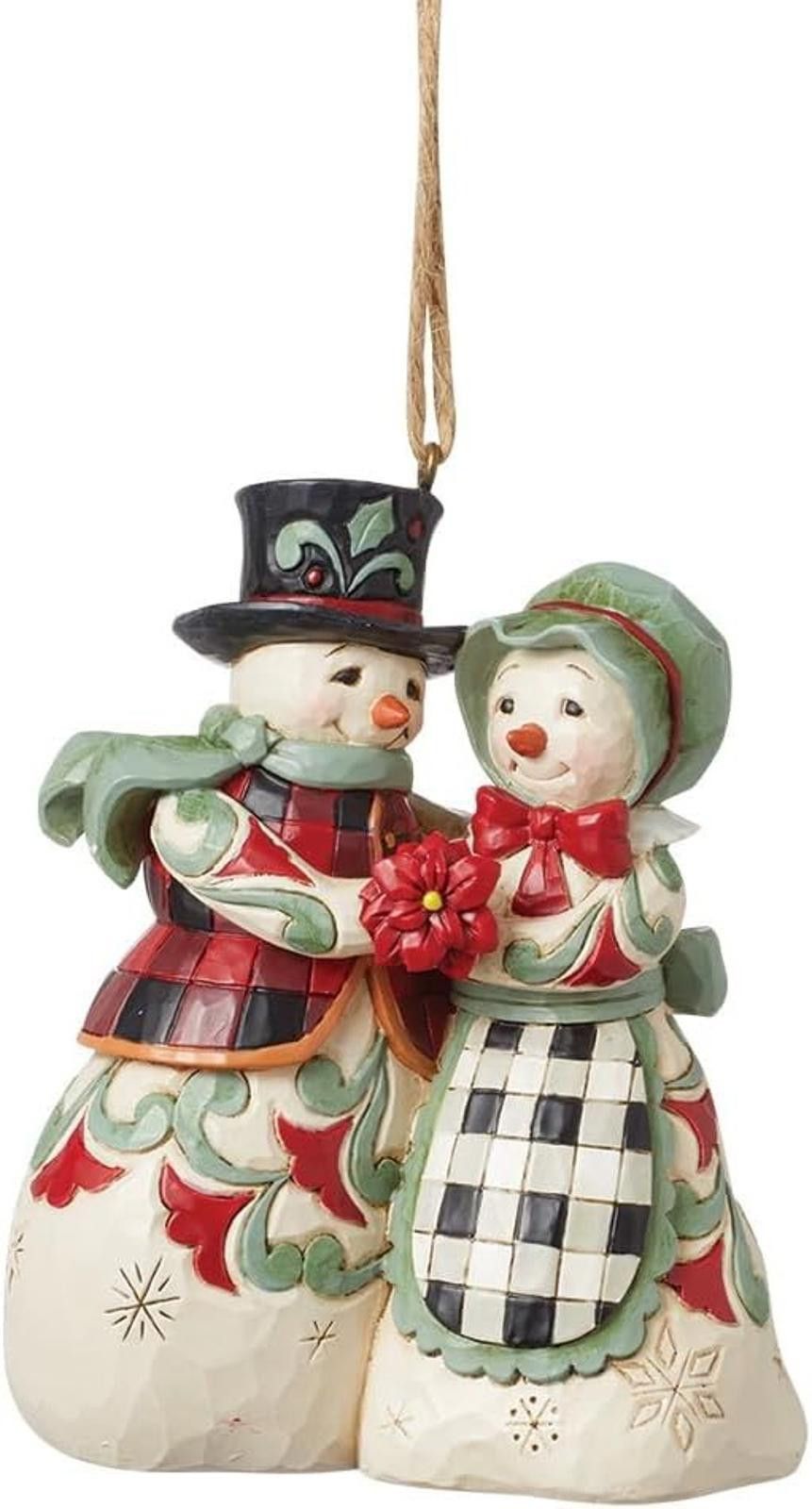 Designer Heartwood Creek Highland Glen Mr. and Mrs. Snowman Ornament Size ONE SIZE - 1 Thumbnail