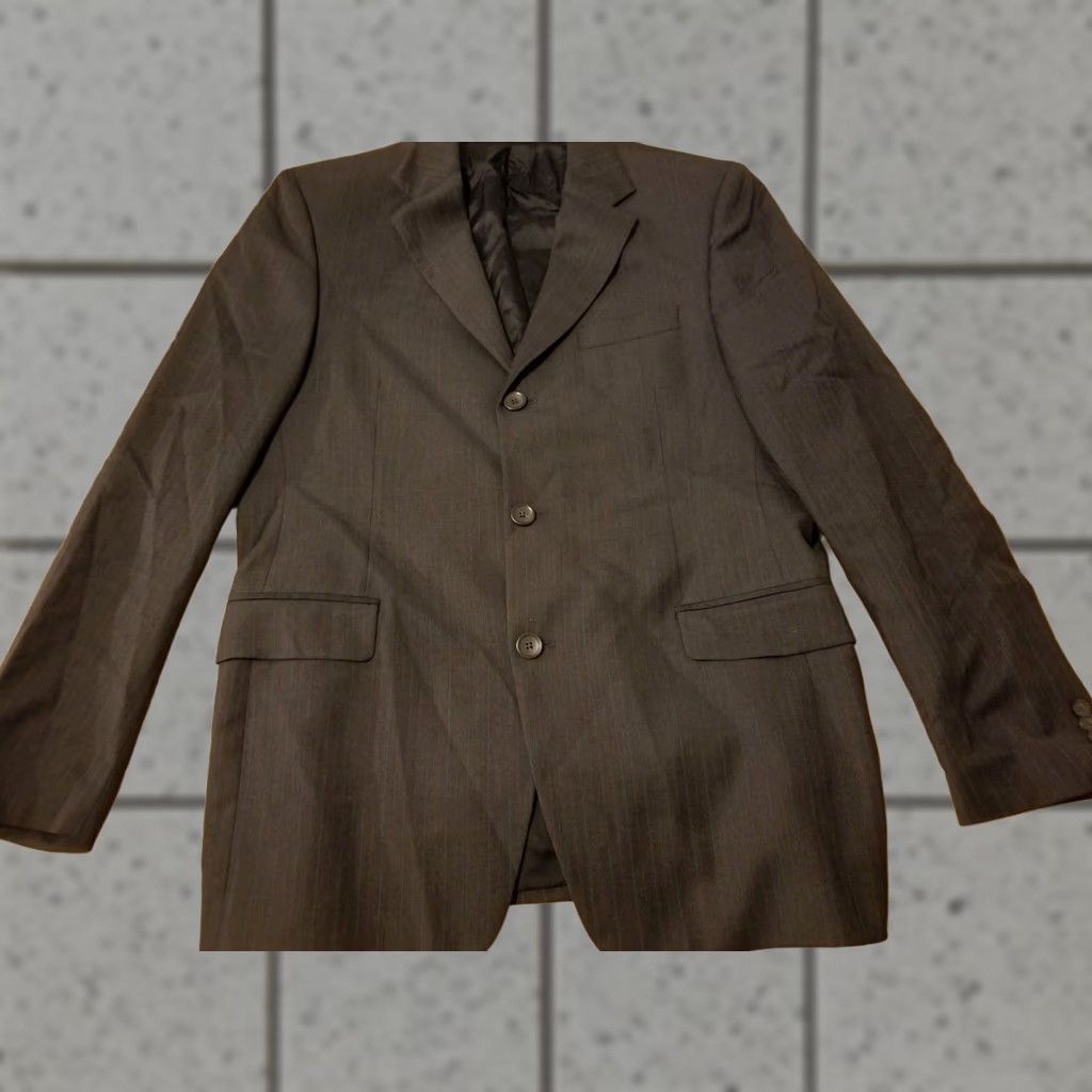 Banana Republic Banana Republic Wool Blazer 3-in-1 Jacket Mens 44R Grey Black Sports 3-in-1 Mens Blazer Wool Jacket Size 44R - 1 Thumbnail